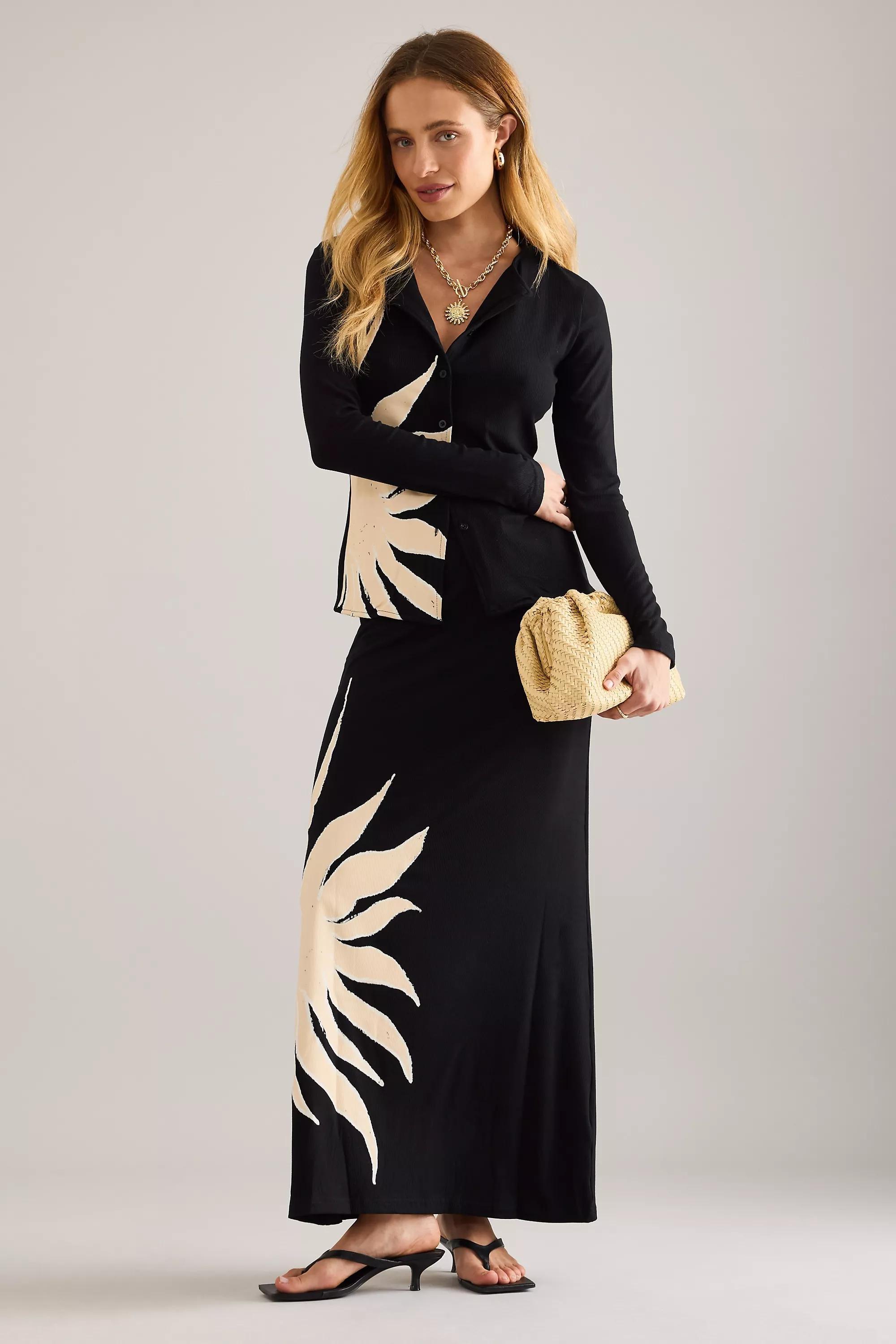 Never Fully Dressed Sol Dorris Maxi Skirt, Black, A501_0001, large image number 2