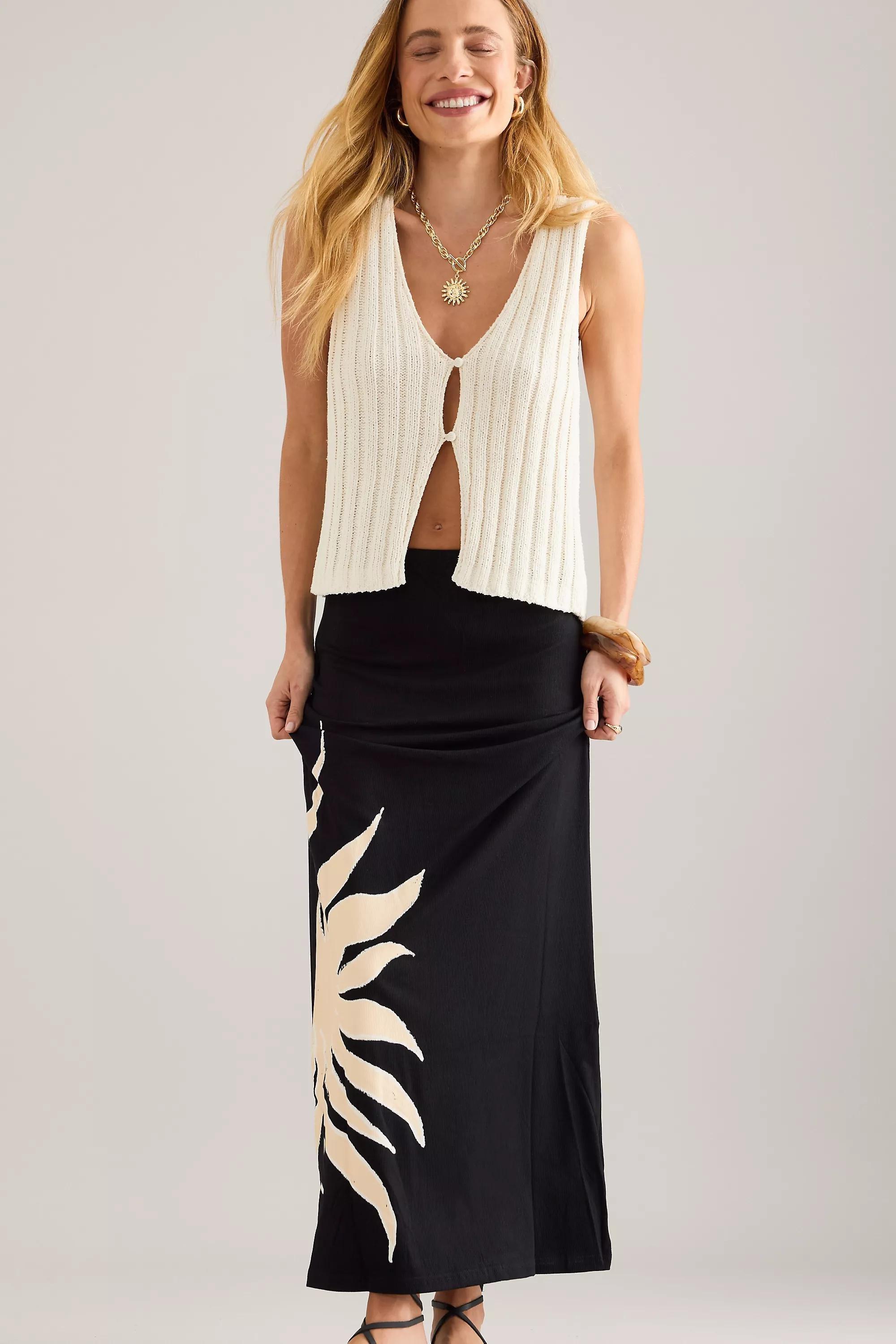 Never Fully Dressed Sol Dorris Maxi Skirt, Black, A501_0001, large image number 3