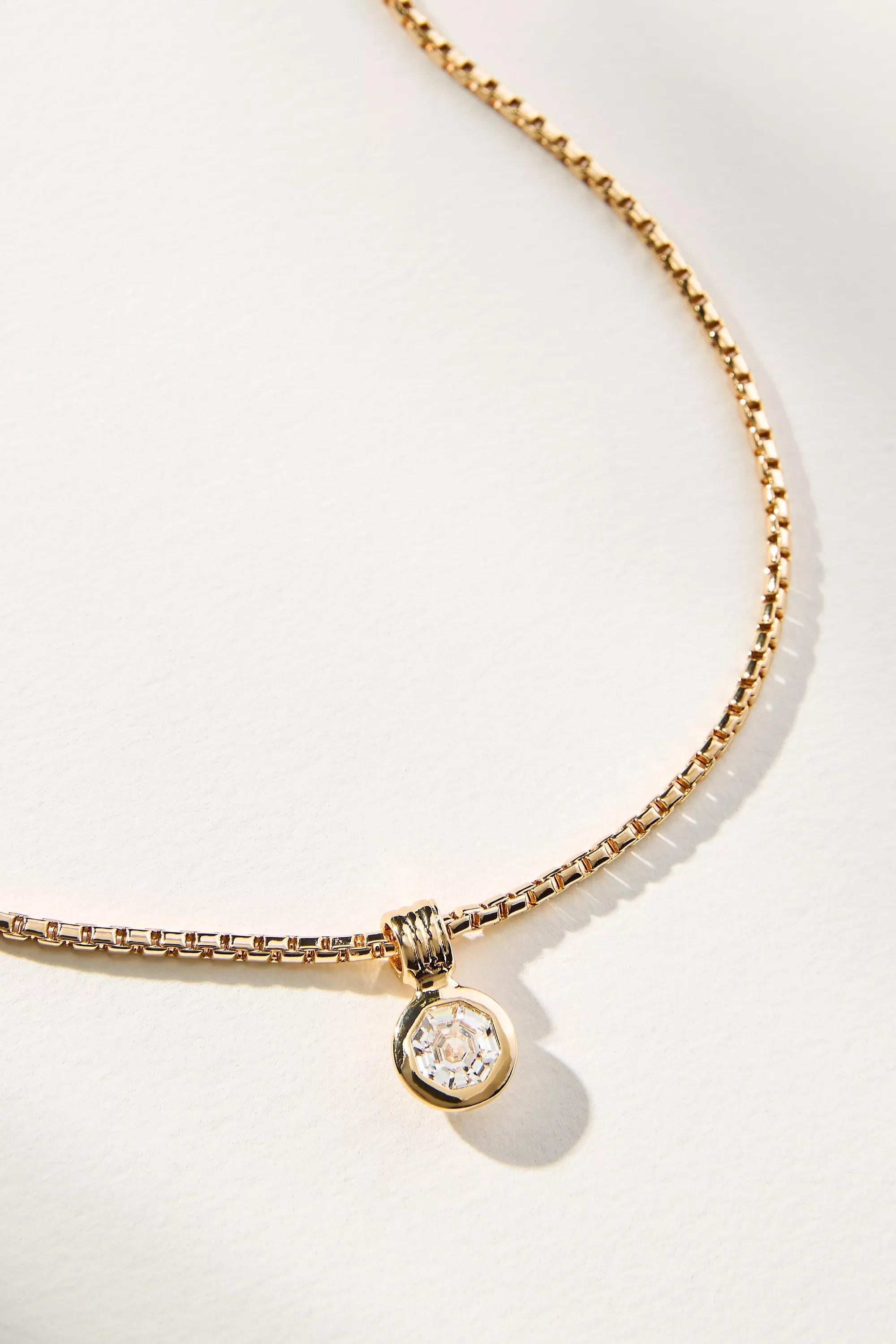 GOLD Classic Crystal Necklace, A501_0070, large image number 3