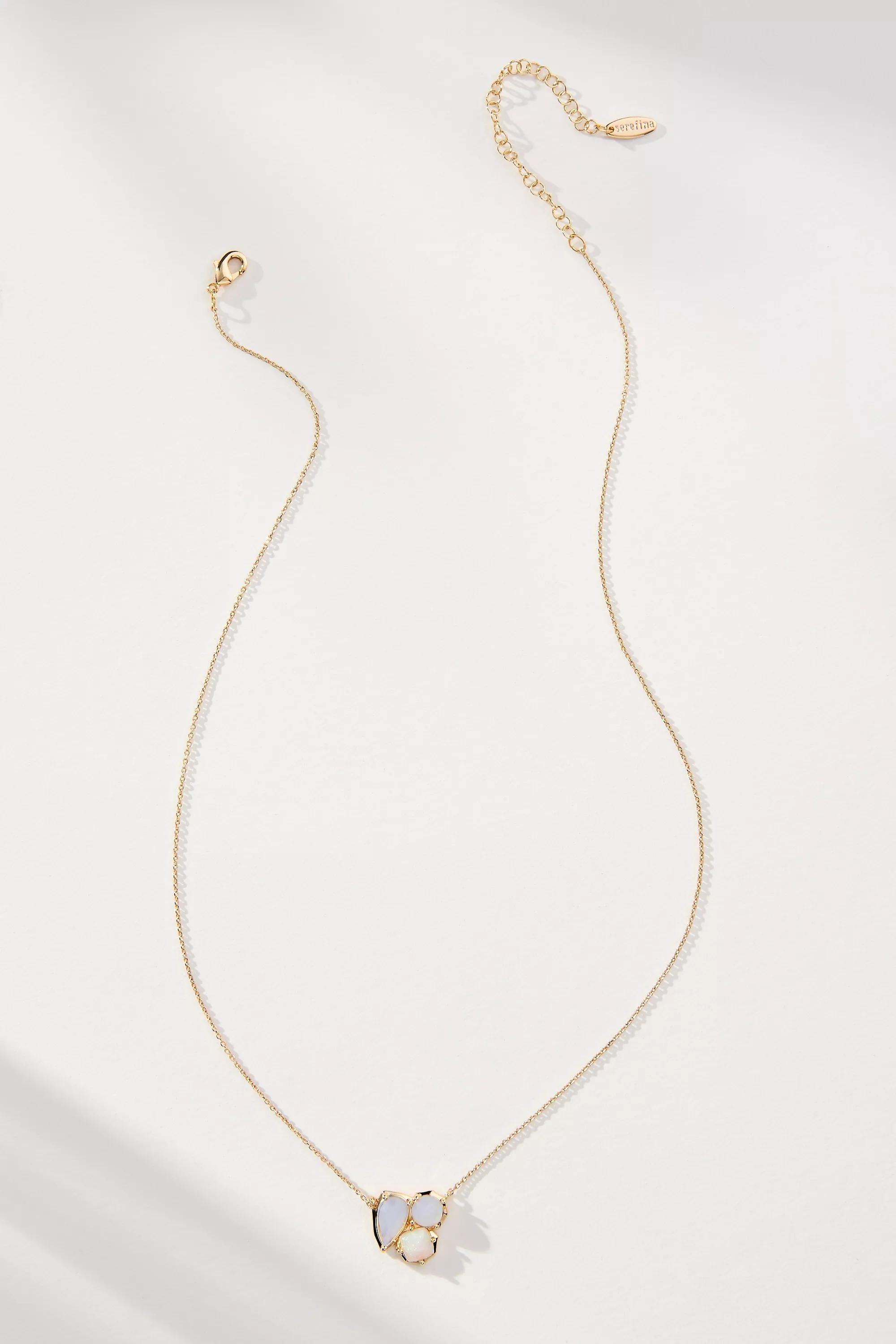 Anthropologie Necklace Chain, Crystal, , medium