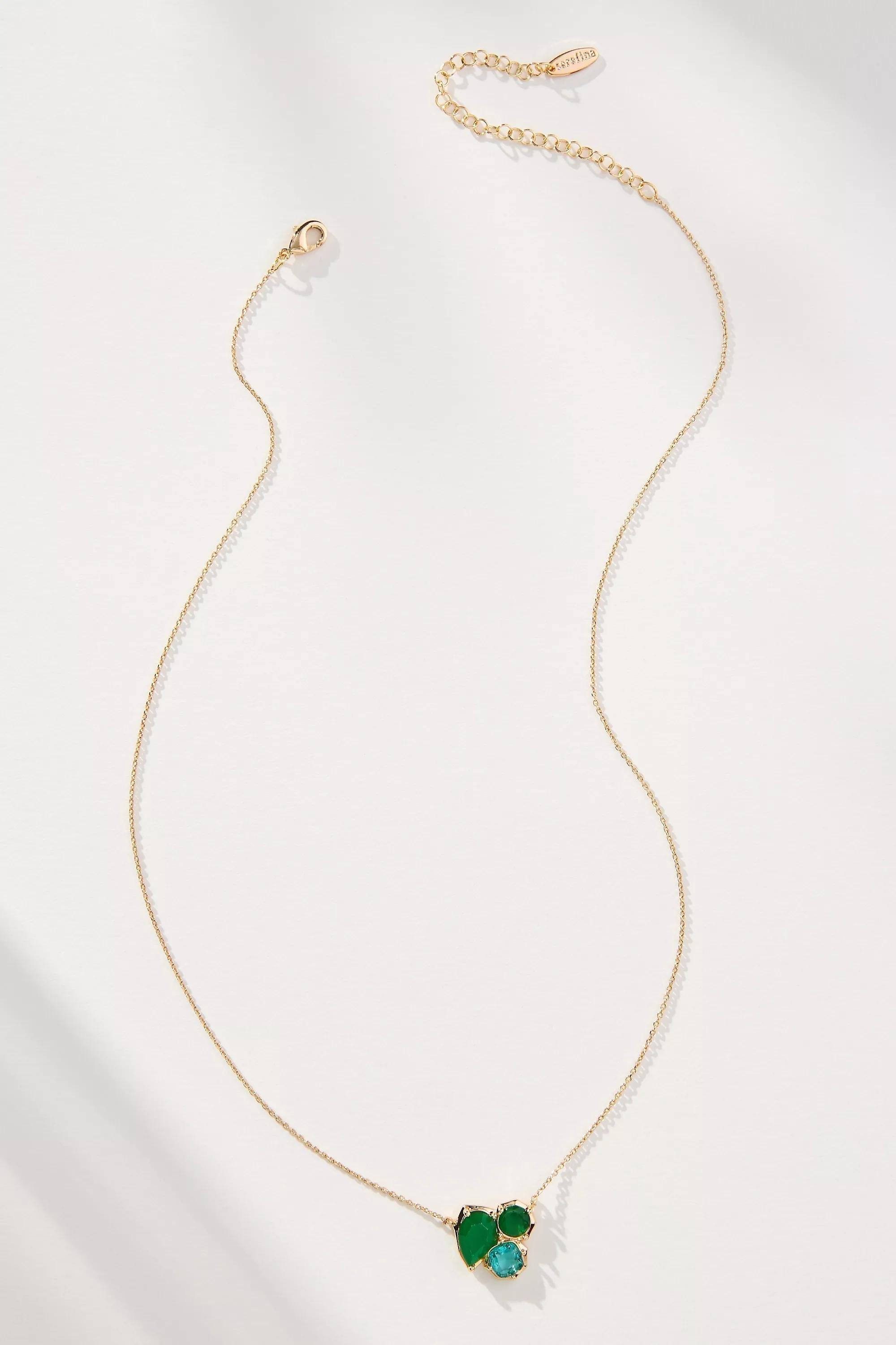 Anthropologie Necklace Chain, Crystal, , medium