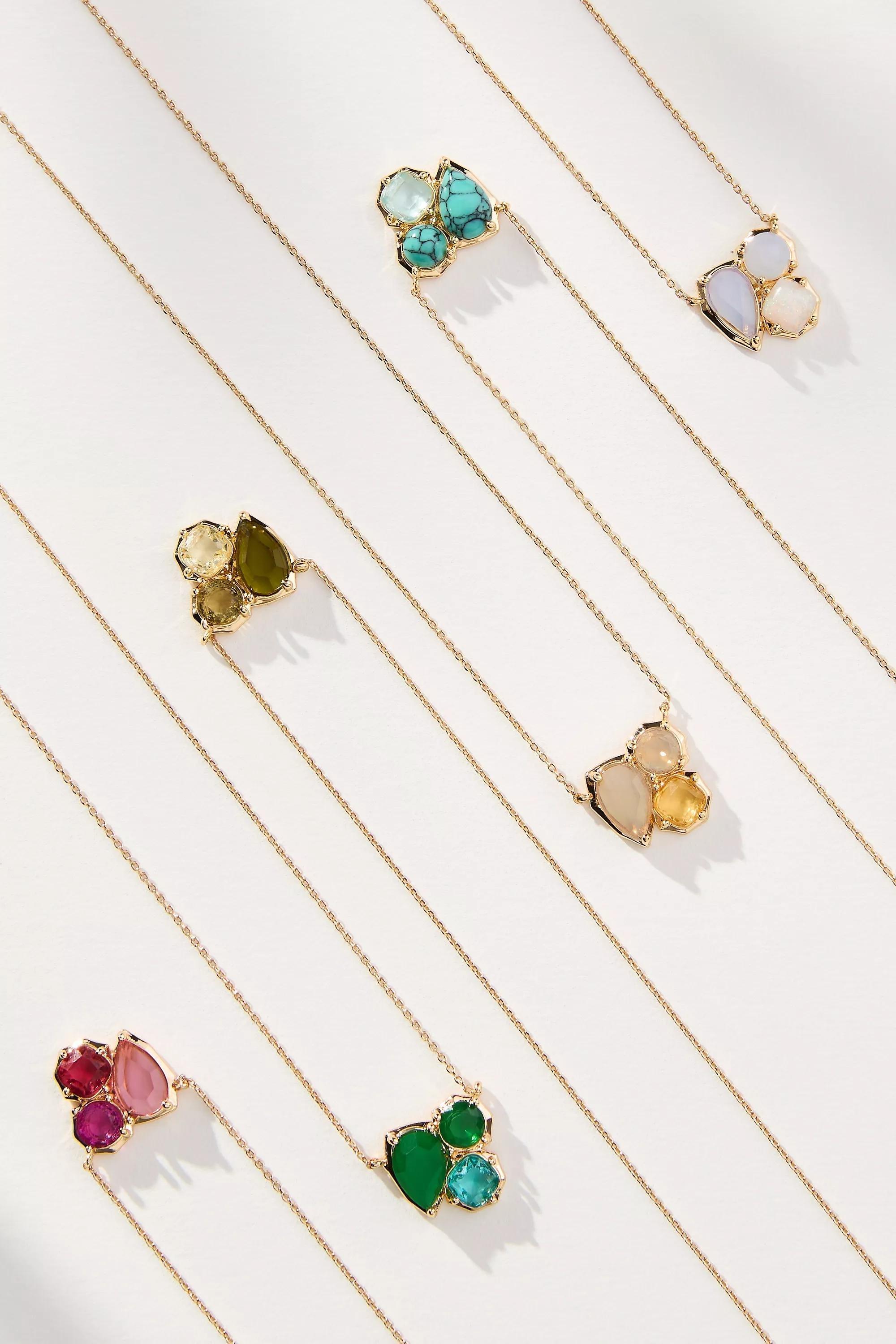 Anthropologie Necklace Chain, Crystal, A501_0030, large image number 3