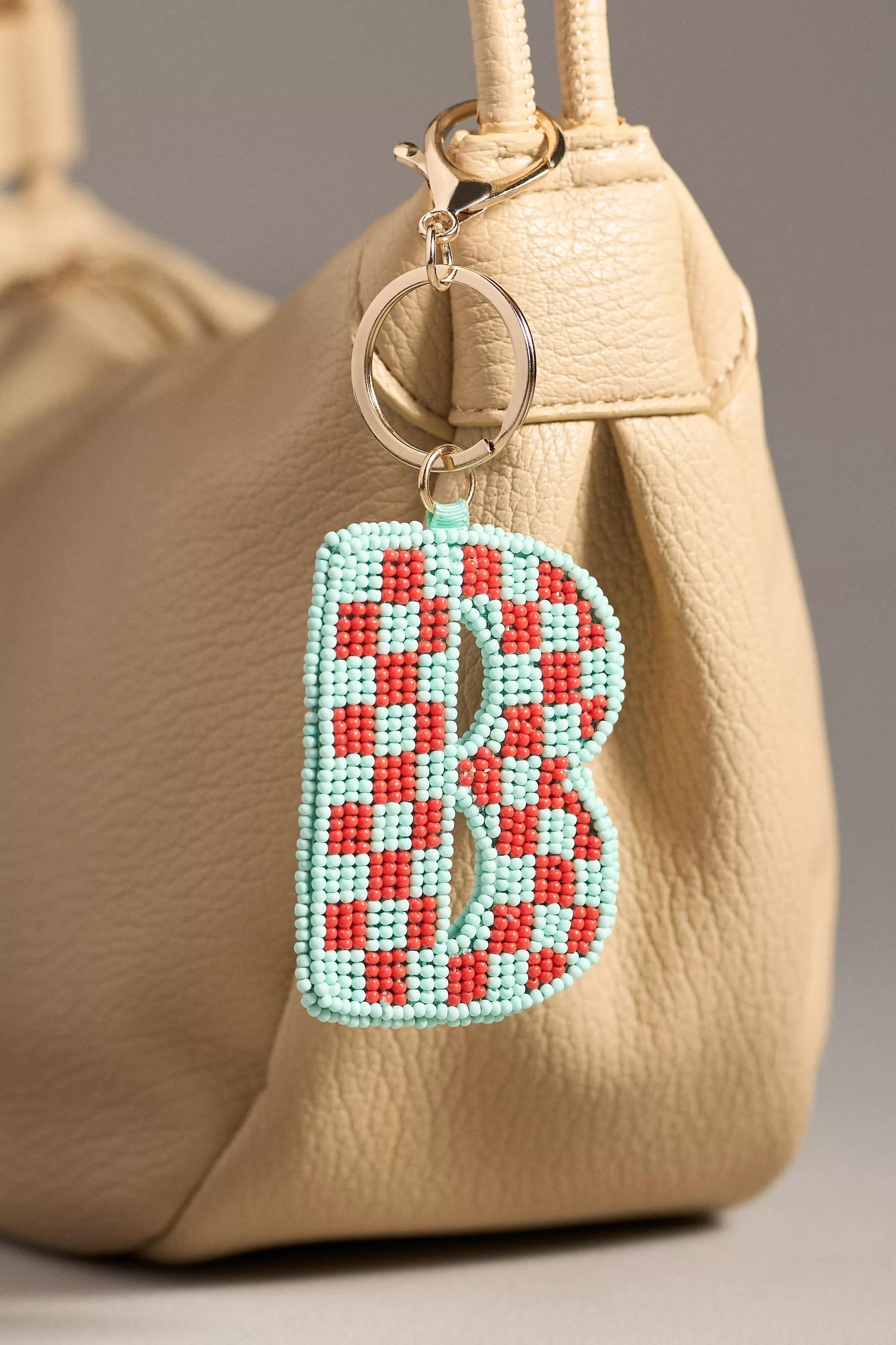 B Beaded Monogram Charm, A501_0902, large image number 0