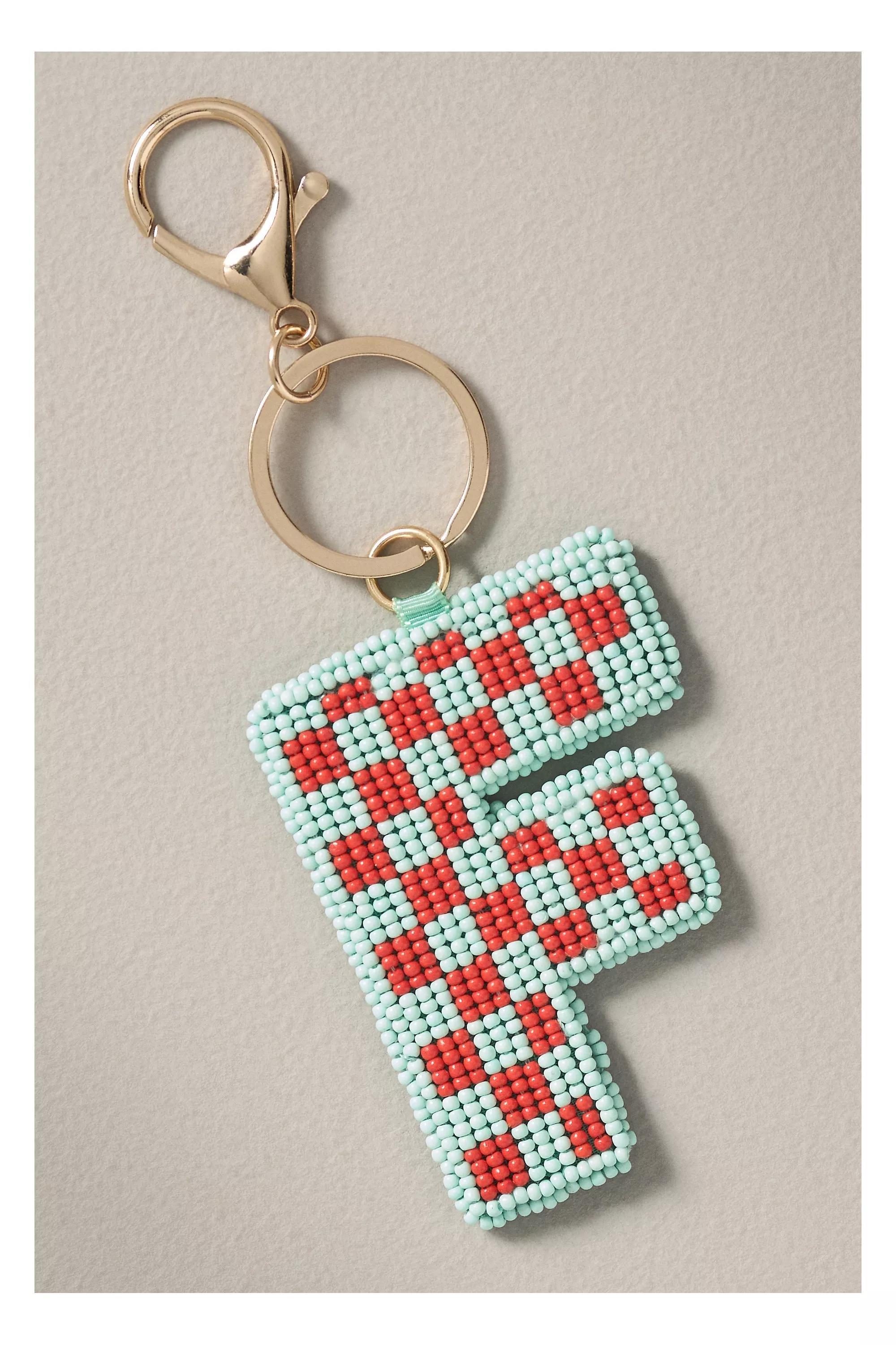 F Beaded Monogram Charm, Multicolour, A501_0906, large image number 1