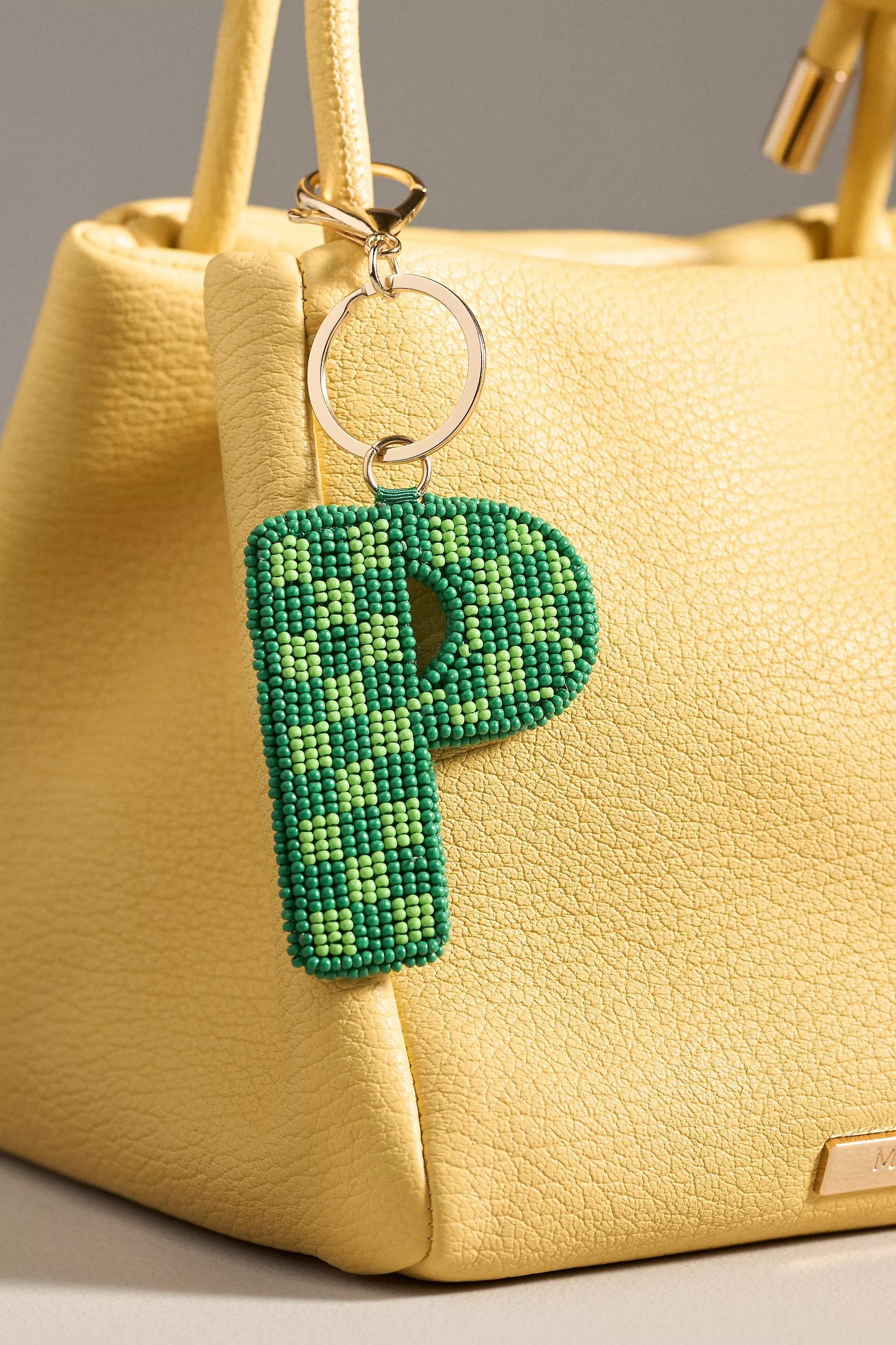 P Beaded Monogram Charm, Multicolour, Multicolour, large image number 0