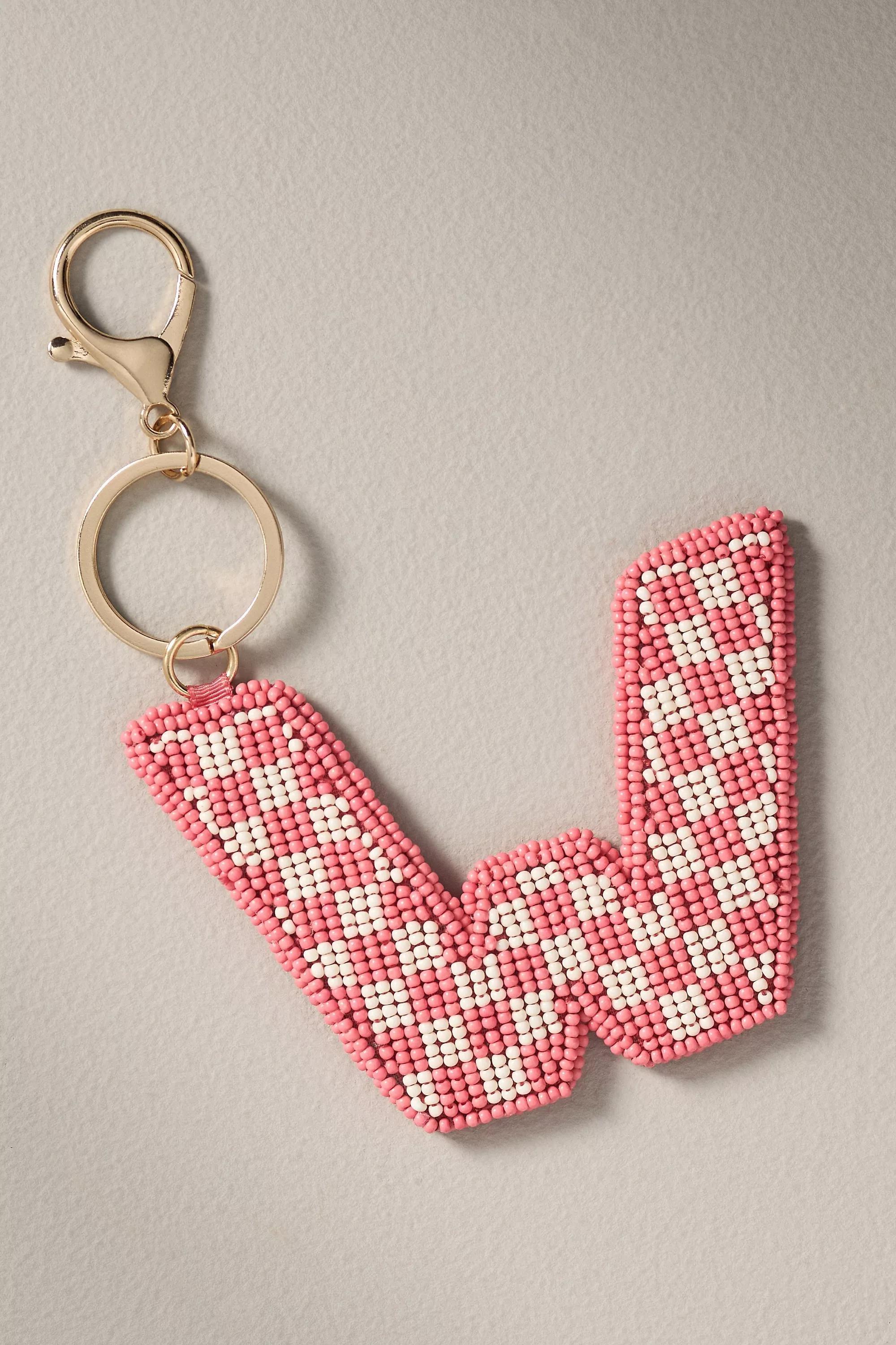 W Beaded Monogram Charm, A501_0923, large image number 1