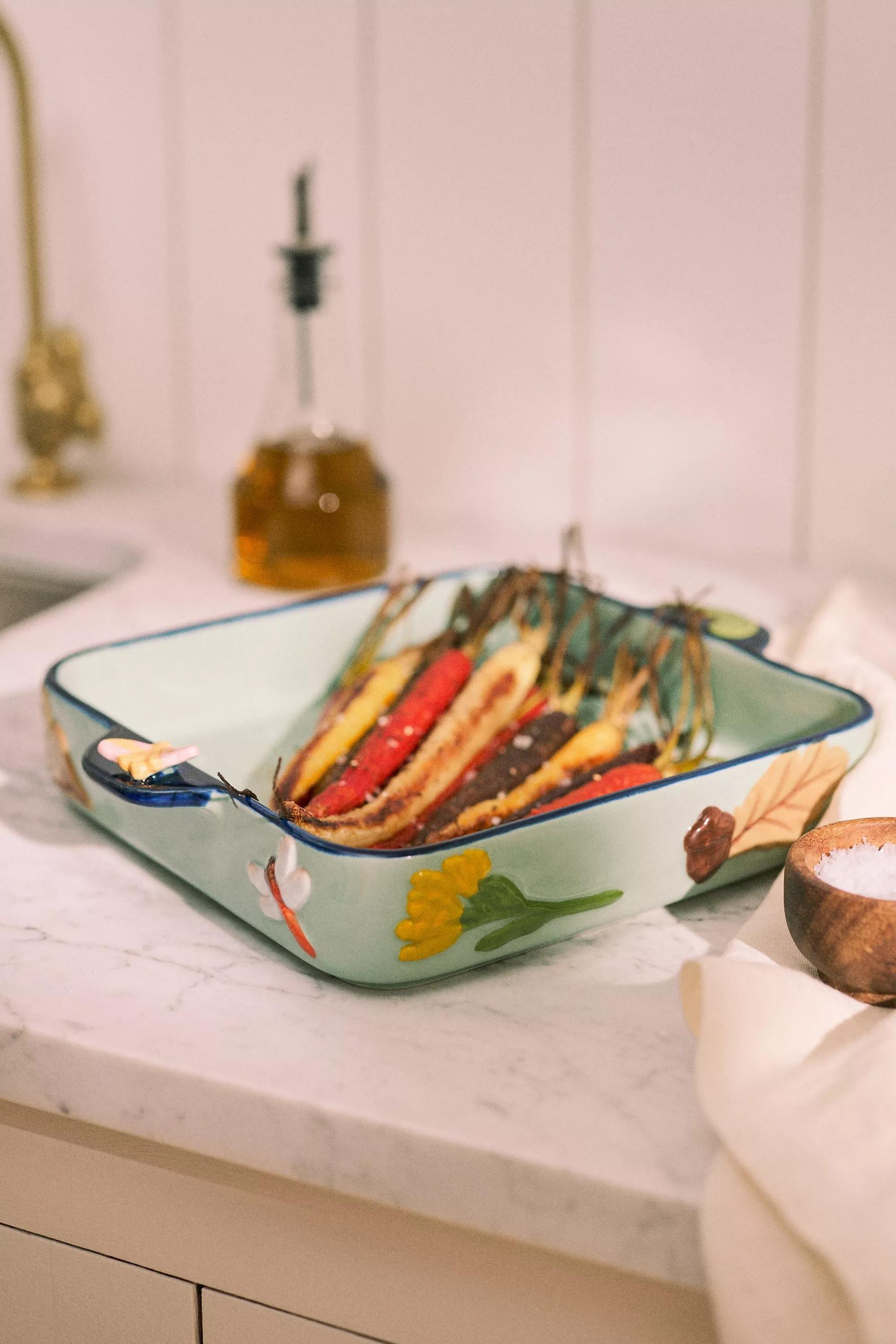 The Faye Icon Stoneware Square Baking Dish, Blue, A501_0045, large image number 0