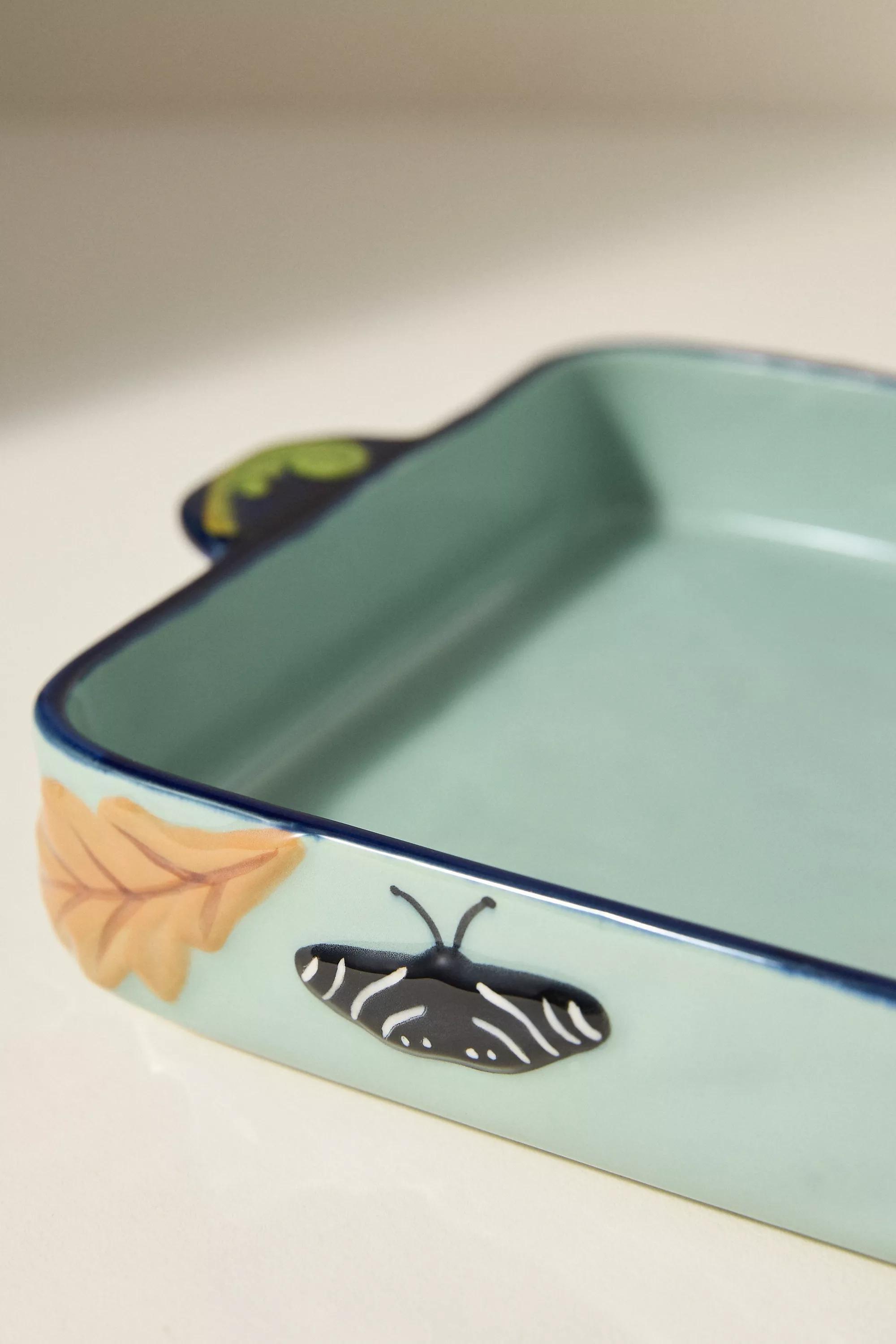 The Faye Icon Stoneware Square Baking Dish, Blue, A501_0045, large image number 2