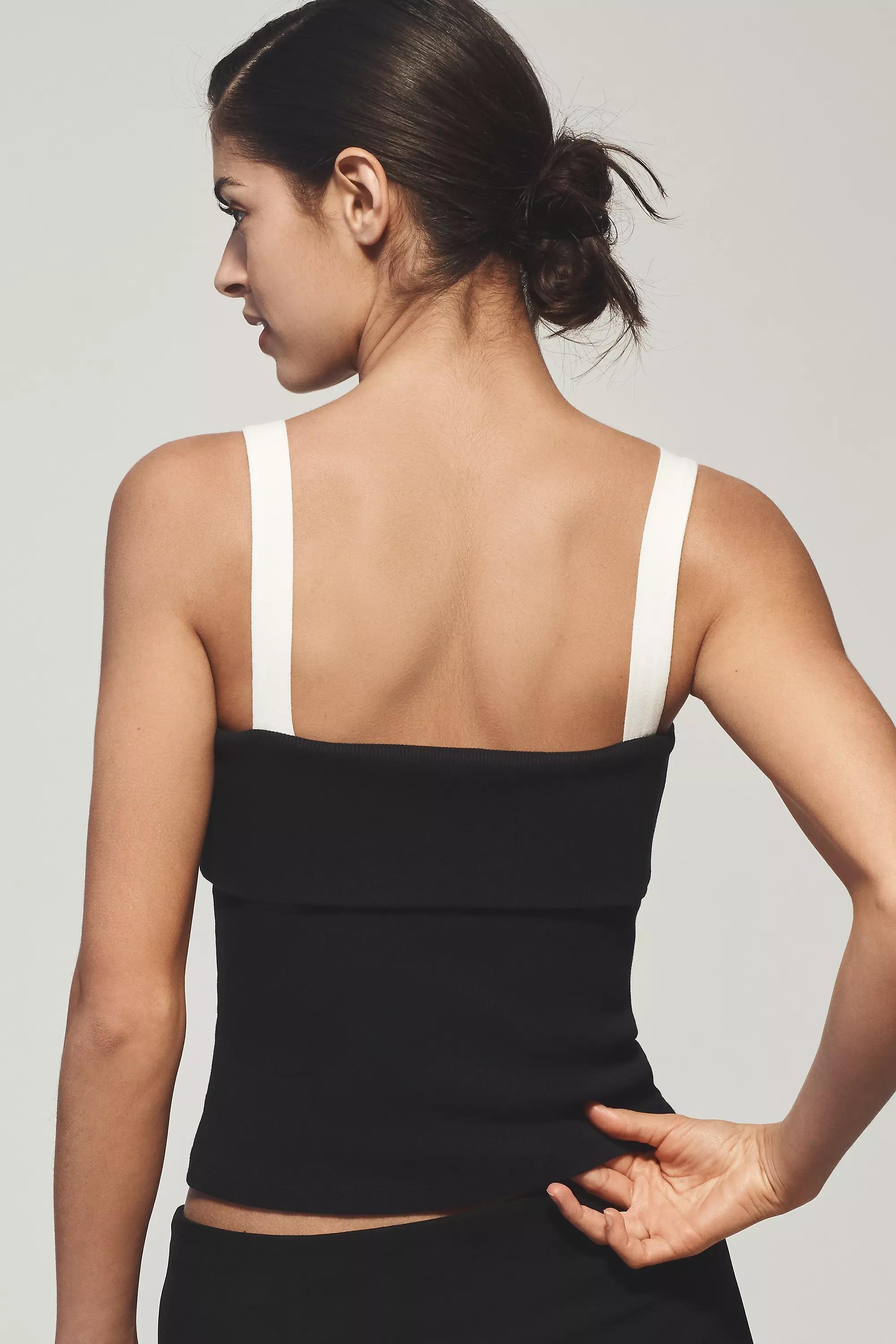 Anthropologie  Block Tank Top, Black, , large image number 1