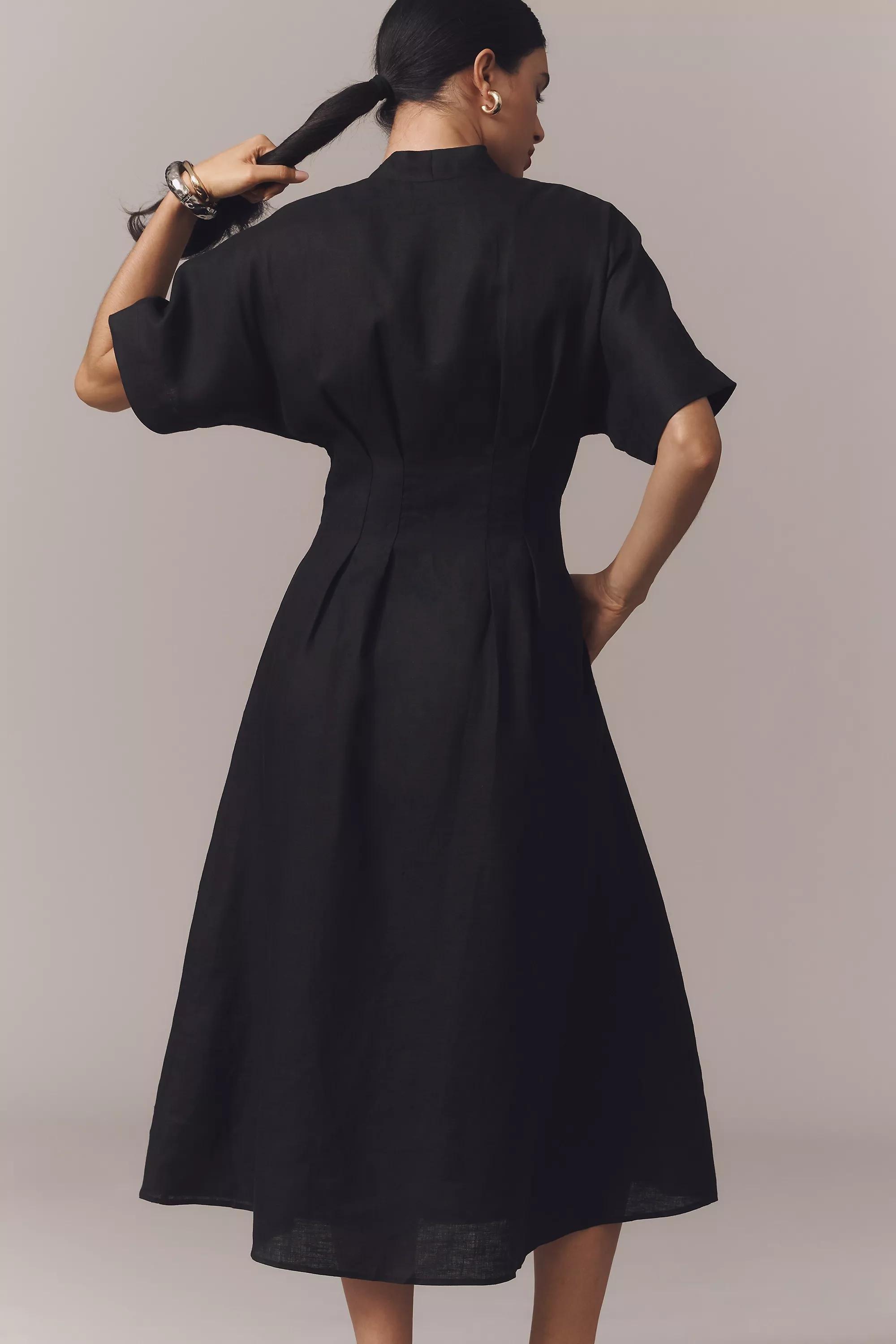 Anthropologie Plain Shirt Dress, Linen, , large image number 1
