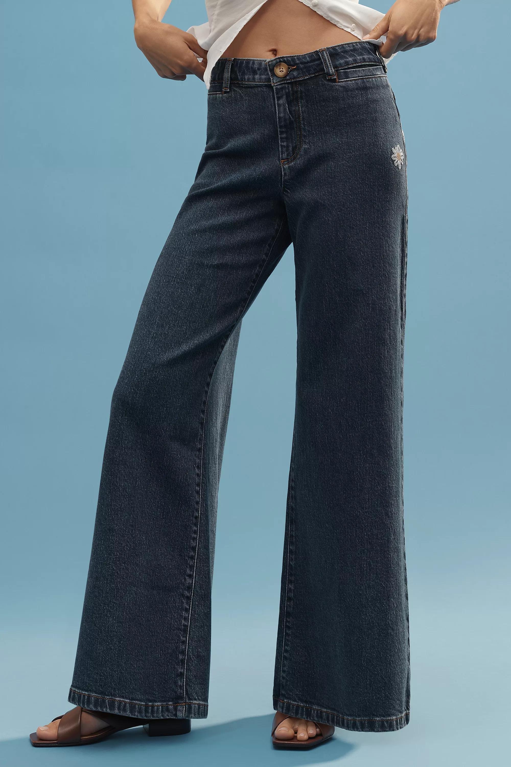 Anthropologie Wide-Leg Long Jeans, , large image number 2