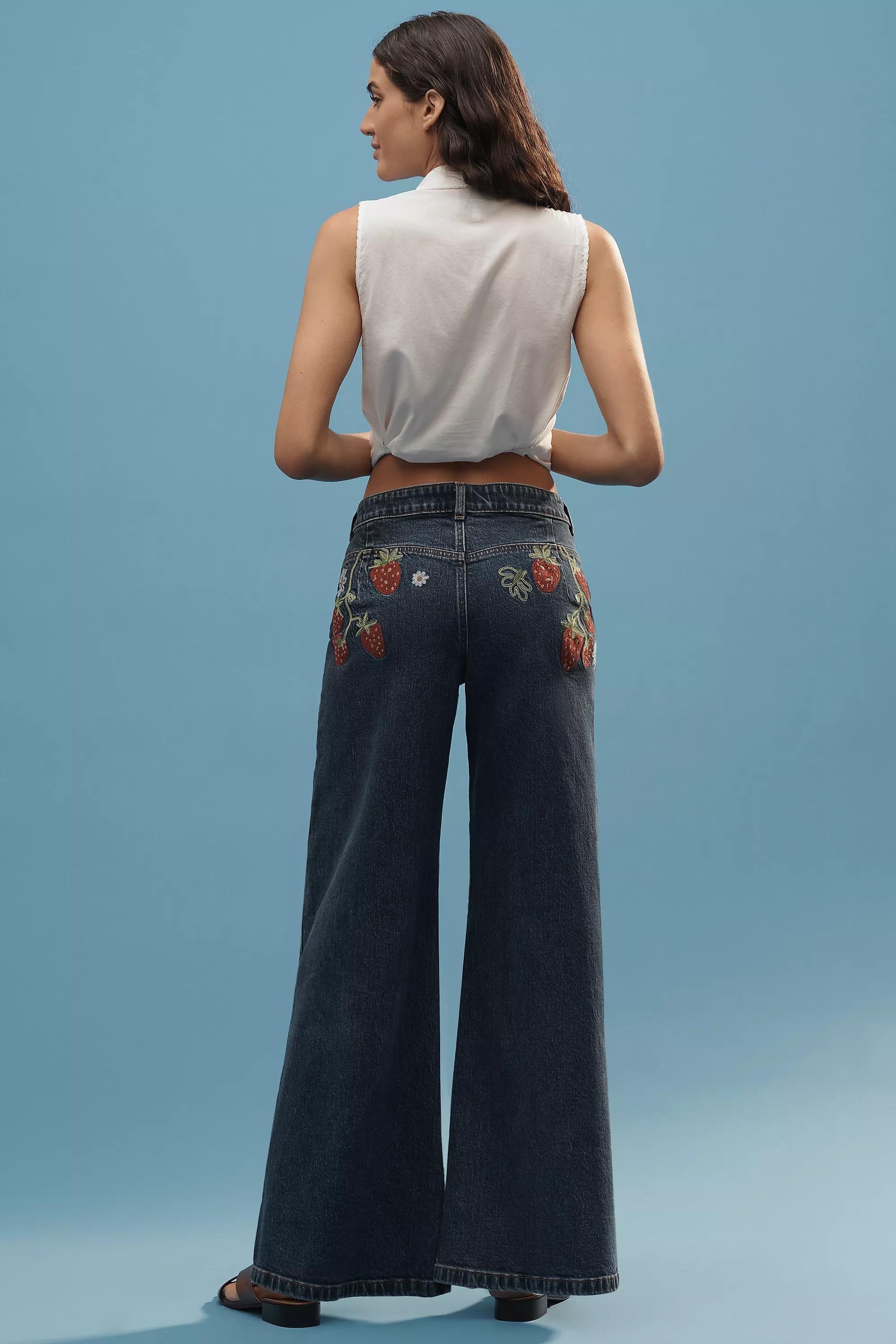 Anthropologie Wide-Leg Long Jeans, , large image number 3