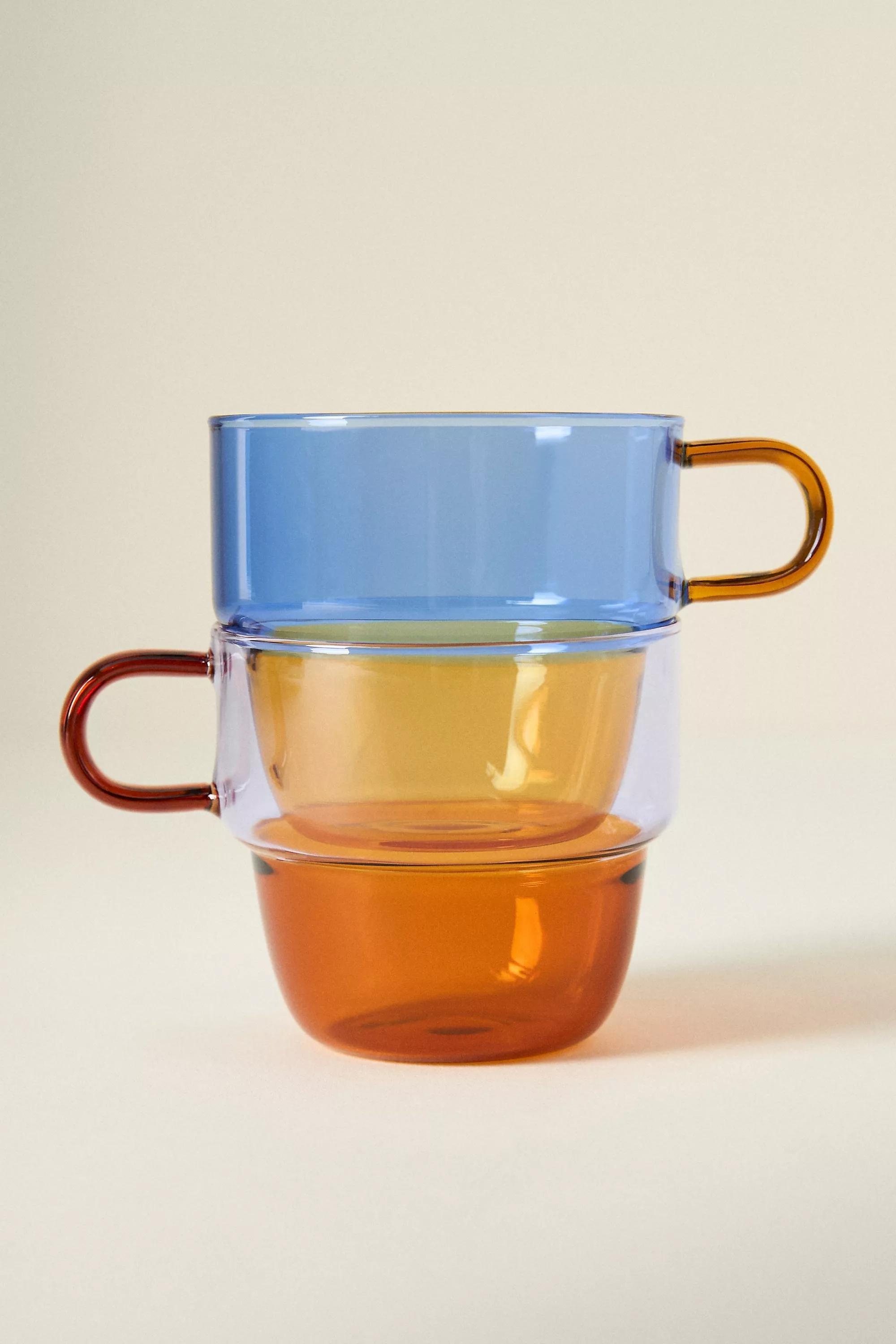 Celia Glass Mug, Blue, A501_0040, large image number 1