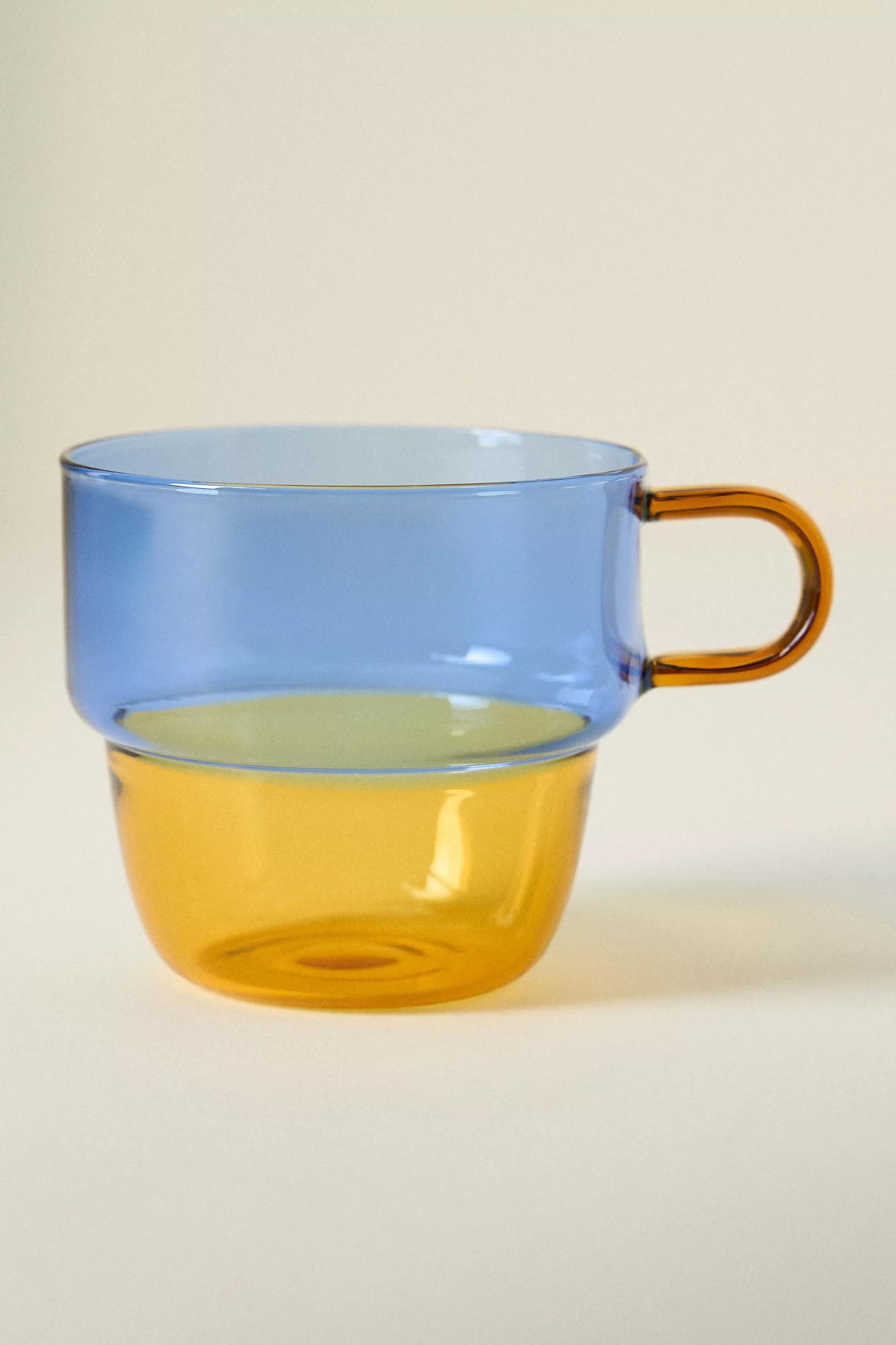 Celia Glass Mug, Blue, A501_0040, large image number 2