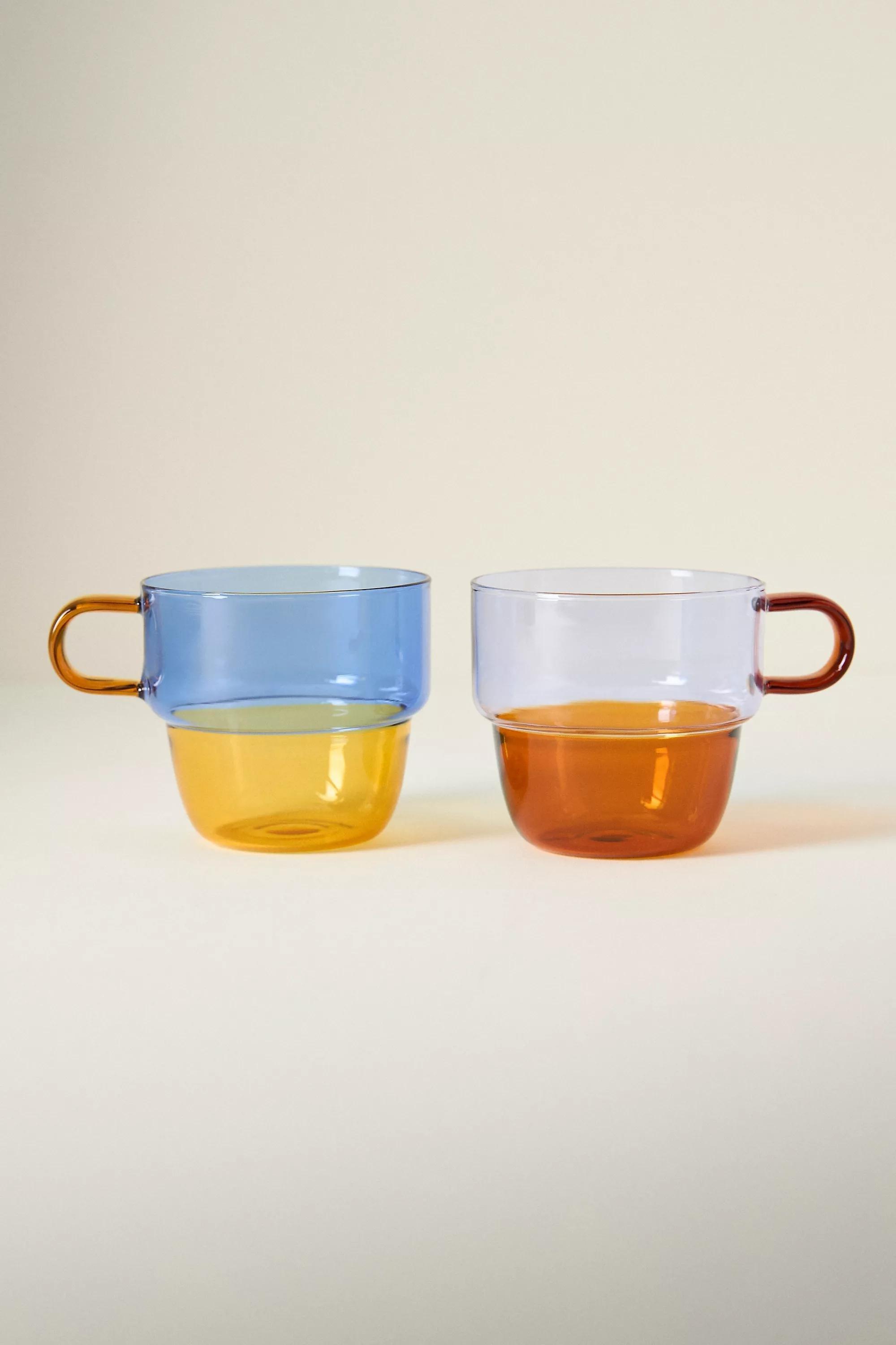 Celia Glass Mug, Blue, A501_0040, large image number 3