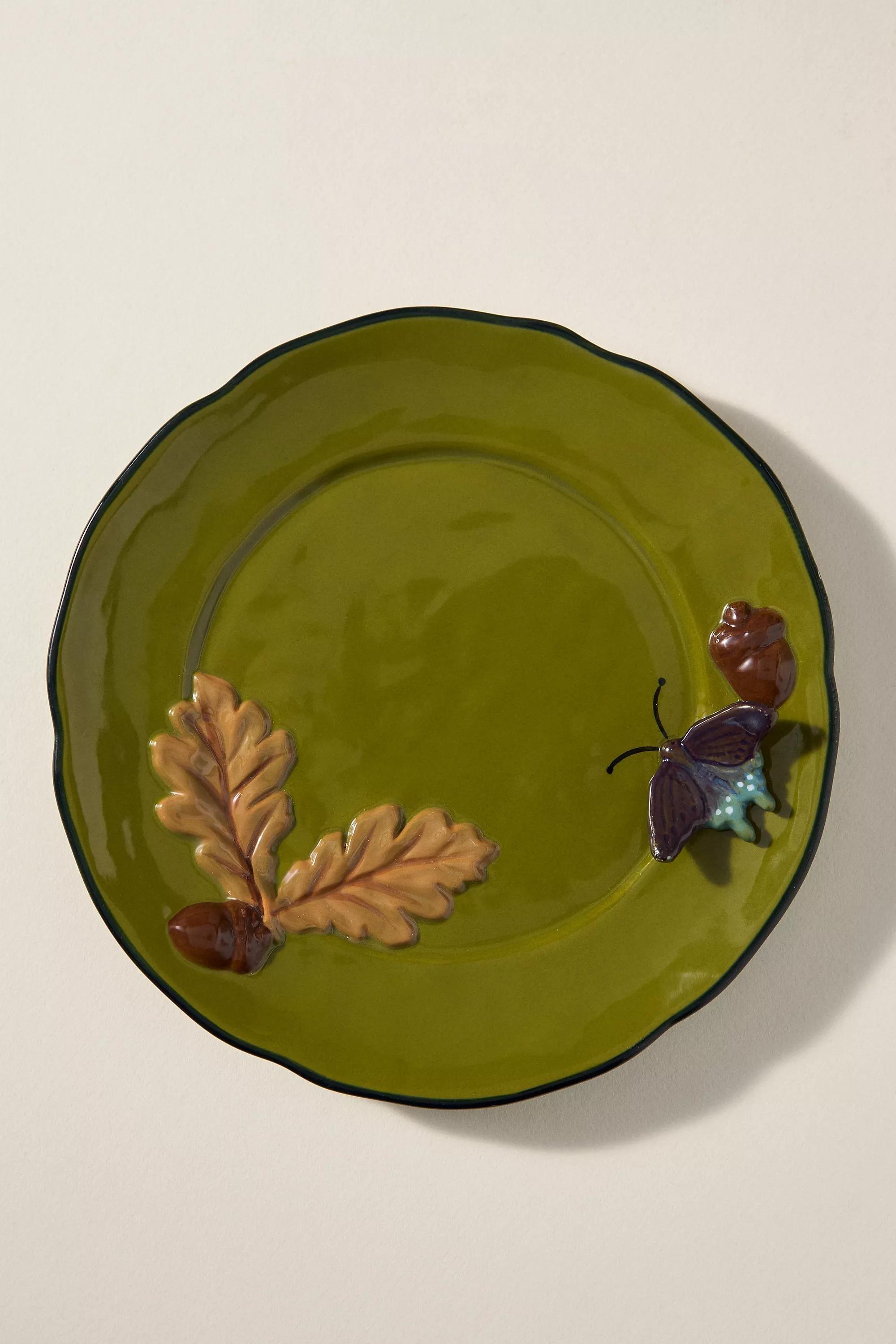 The Faye Icon Stoneware Dessert Plate, Green, A501_0031, large image number 2