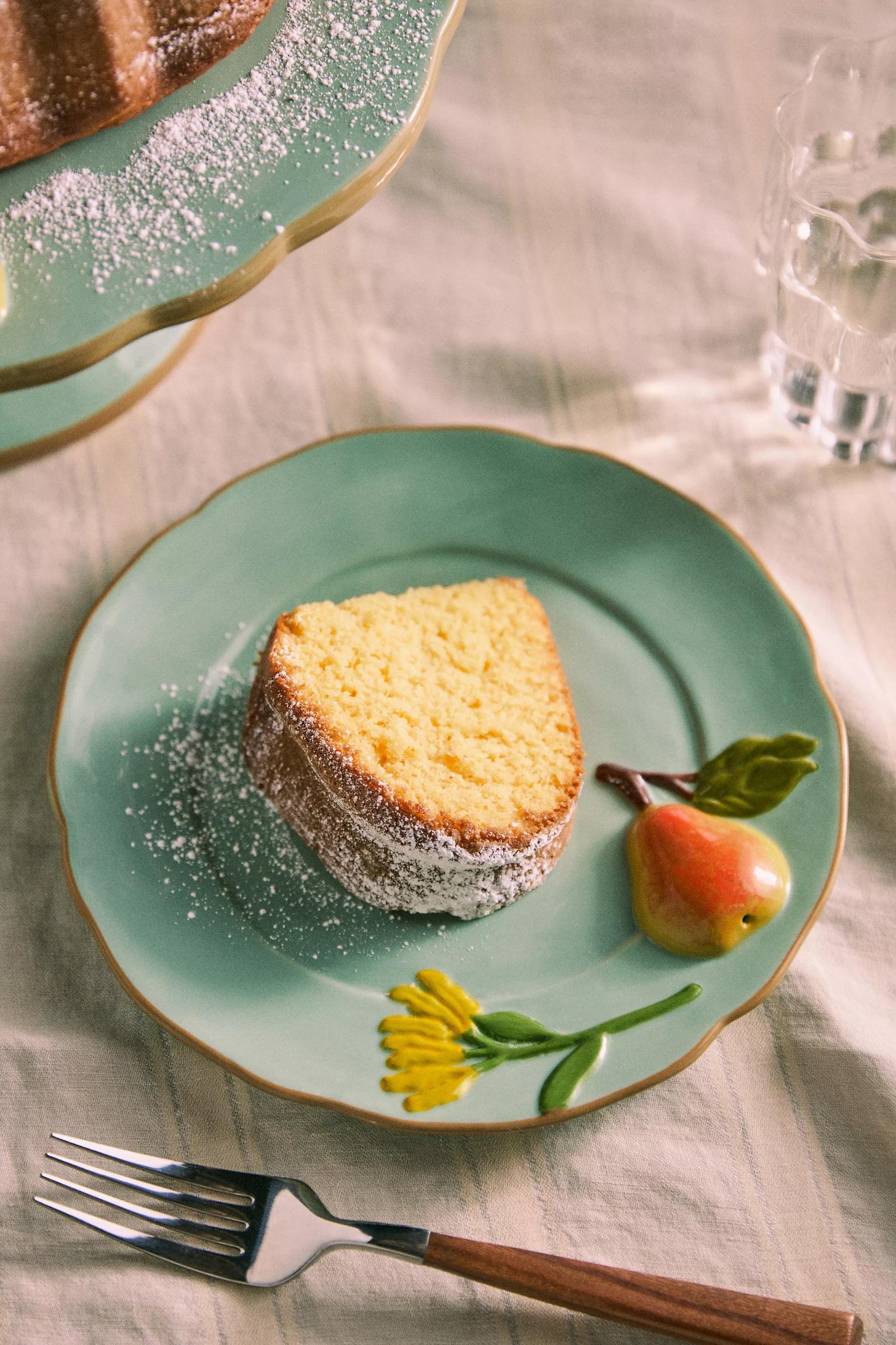 The Faye Icon Stoneware Dessert Plate, Blue, A501_0045, large image number 0