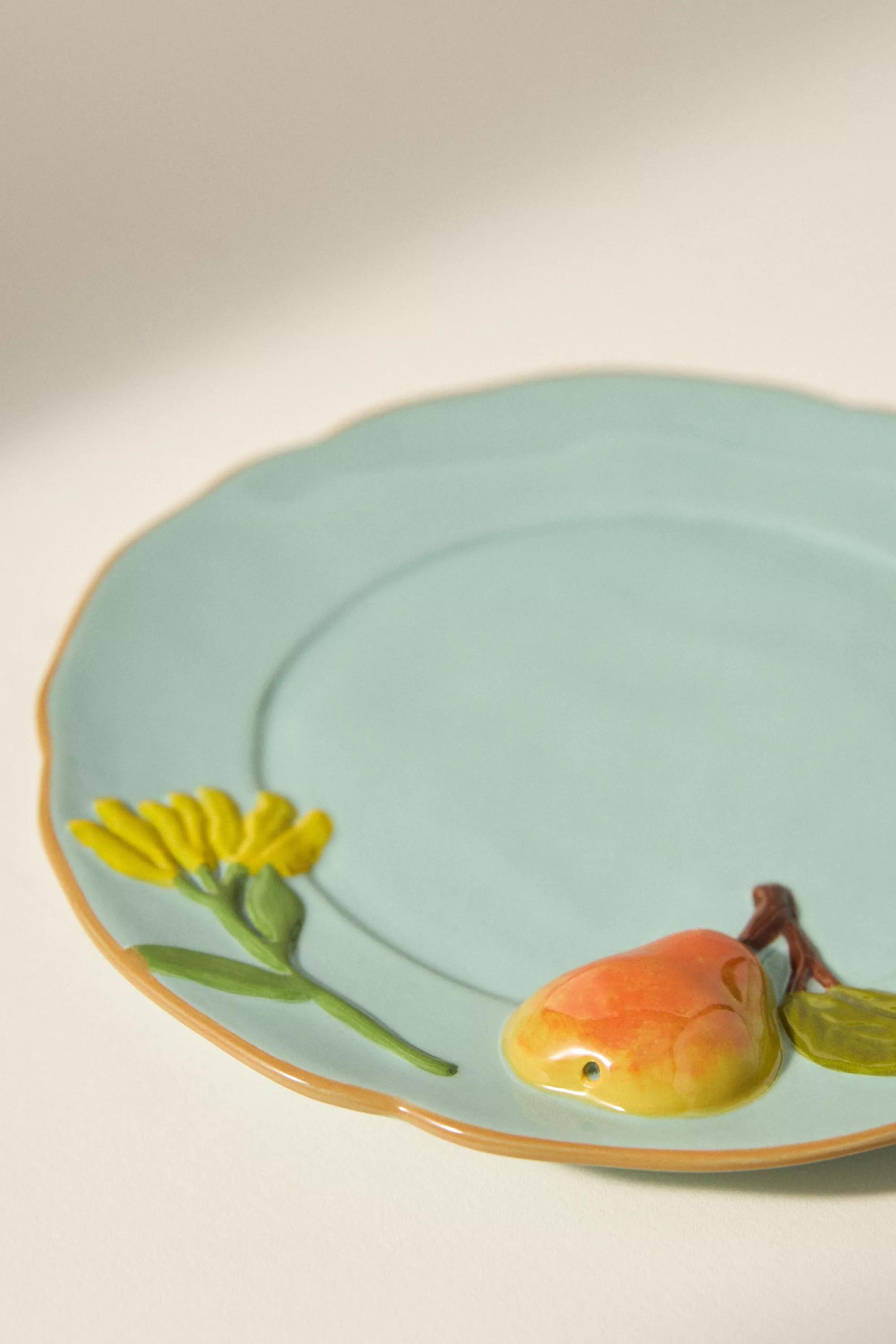 The Faye Icon Stoneware Dessert Plate, Blue, A501_0045, large image number 3