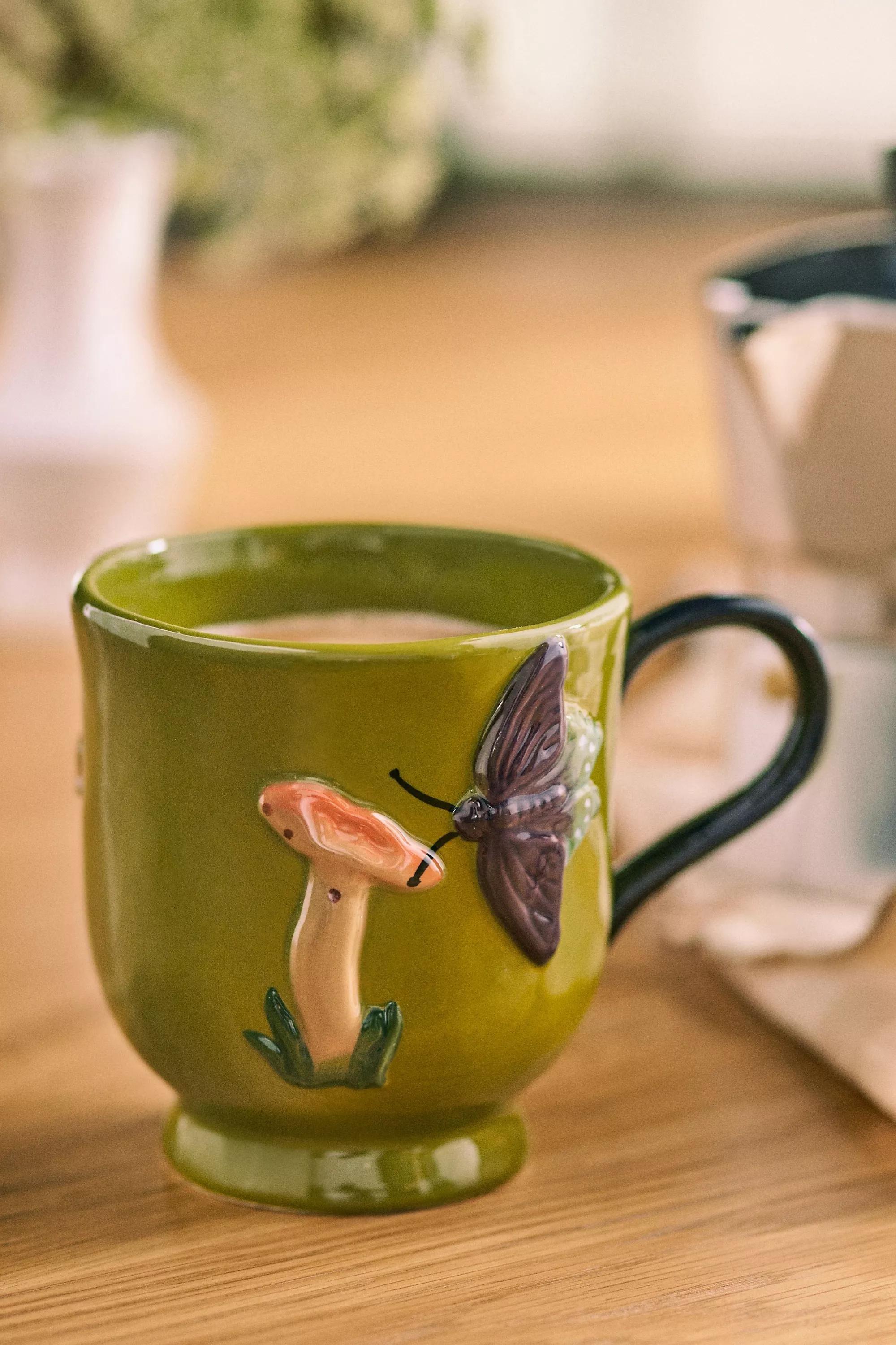 The Faye Icon Stoneware Mug, Green, A501_0031, large image number 0
