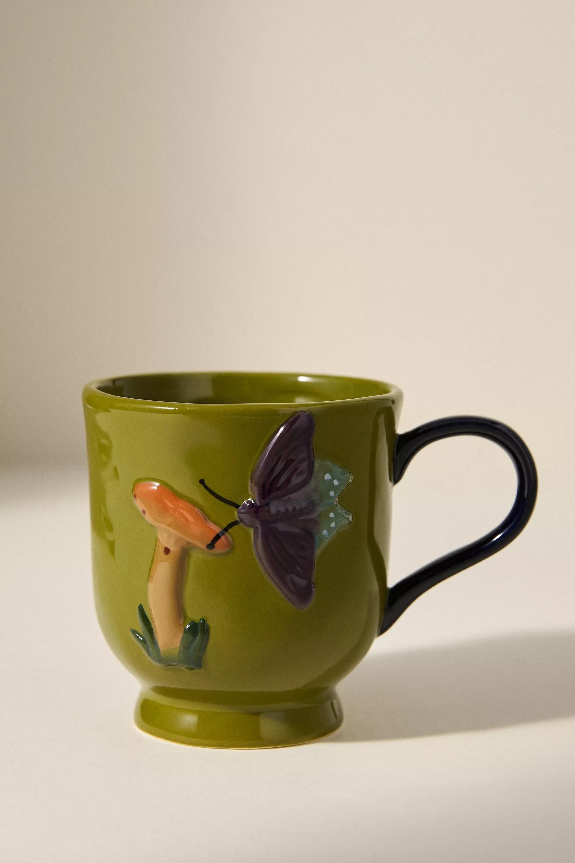 The Faye Icon Stoneware Mug, Green, A501_0031, large image number 1
