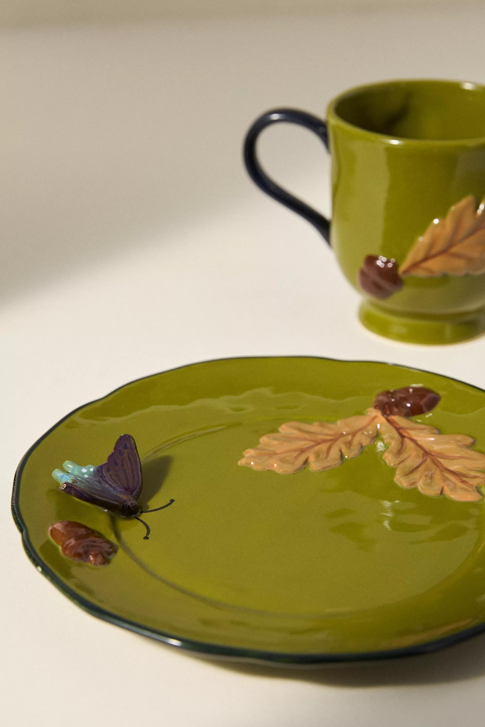 The Faye Icon Stoneware Mug, Green, A501_0031, large image number 2