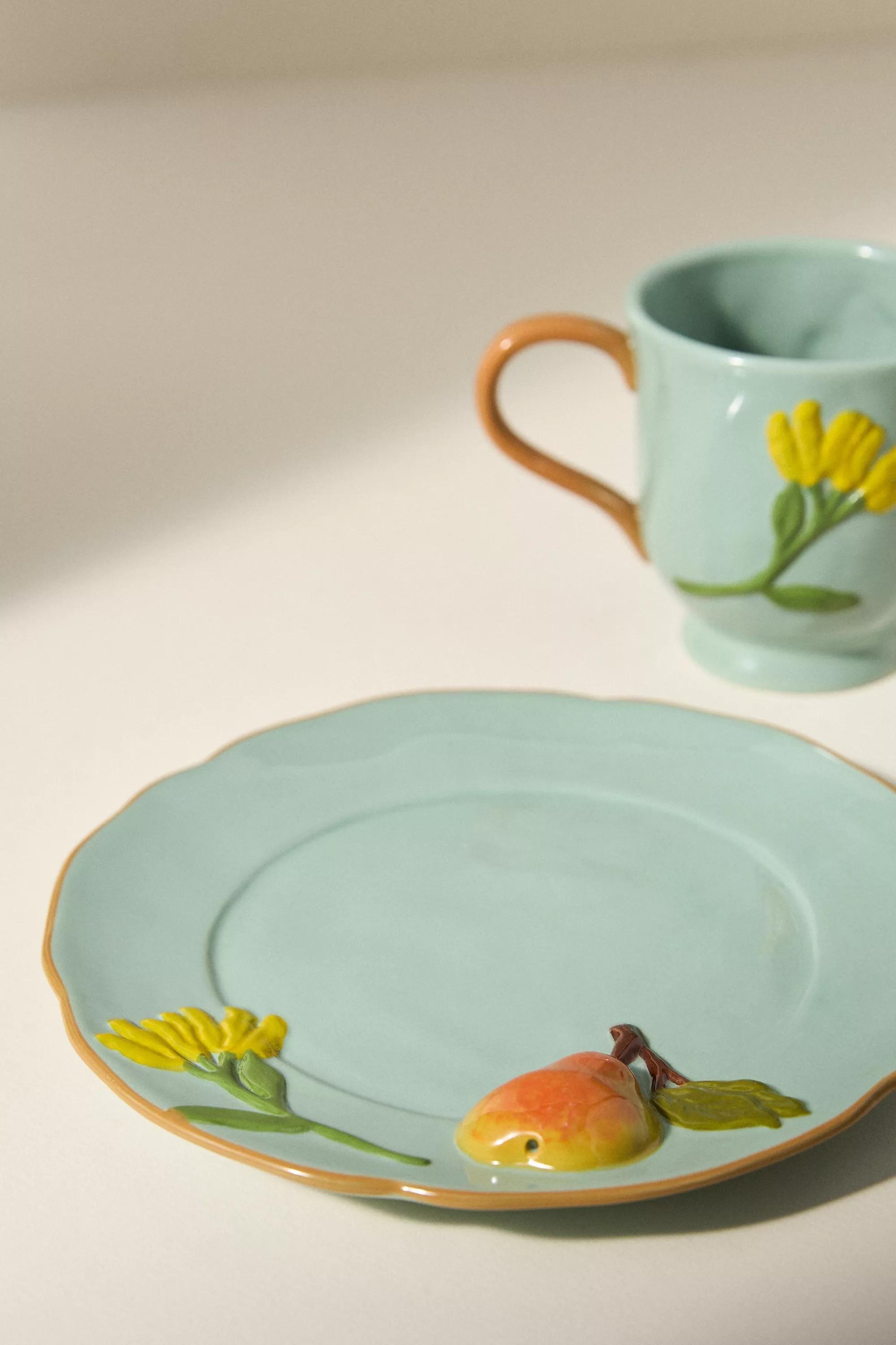 The Faye Icon Stoneware Mug, Blue, A501_0045, large image number 2