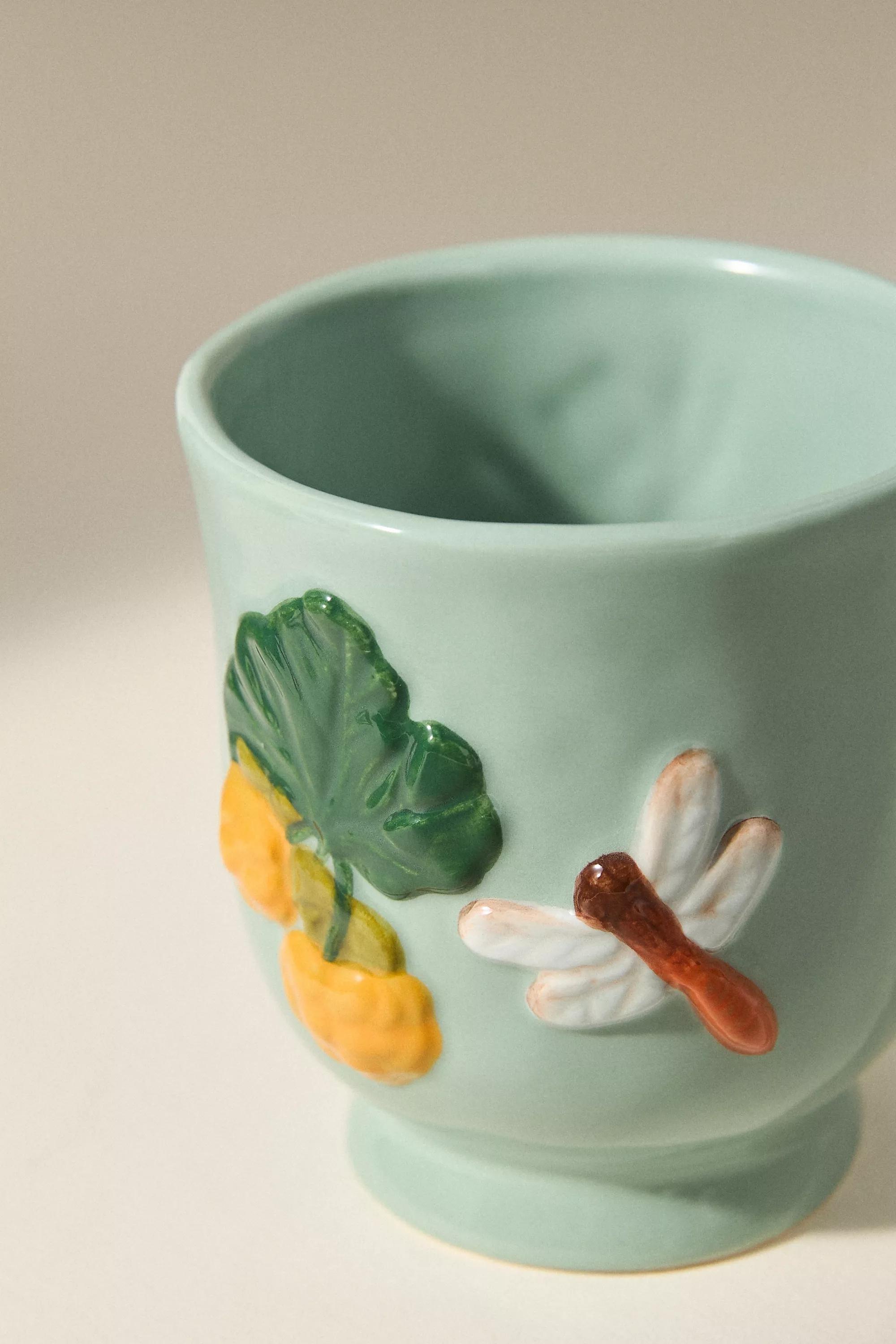 The Faye Icon Stoneware Mug, Blue, A501_0045, large image number 3