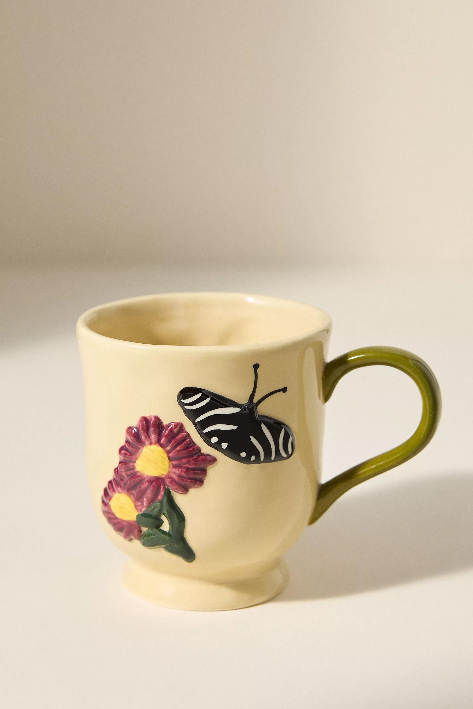 The Faye Icon Stoneware Mug, Yellow, A501_0072, large image number 1