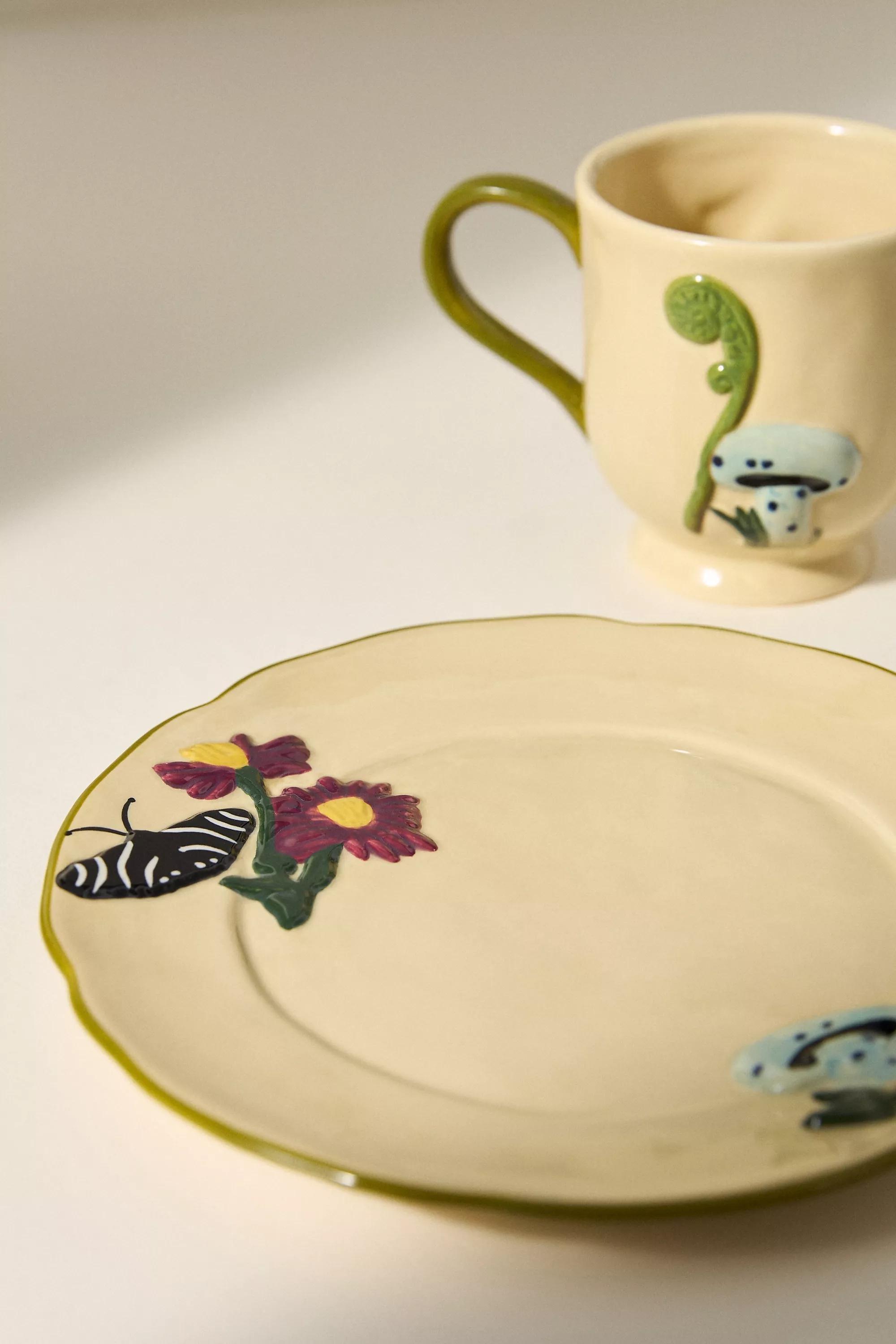 The Faye Icon Stoneware Mug, Yellow, A501_0072, large image number 2