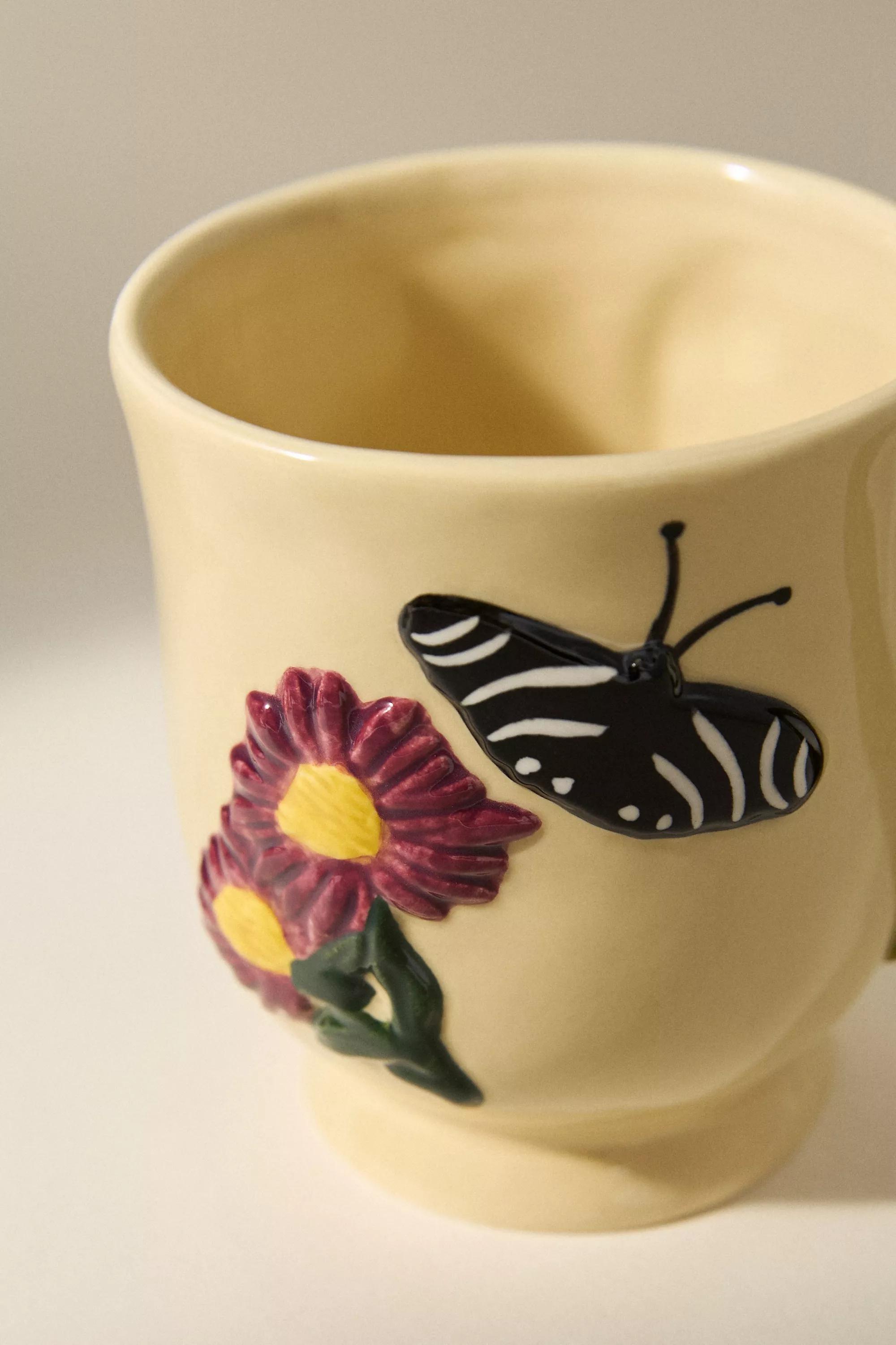 The Faye Icon Stoneware Mug, Yellow, A501_0072, large image number 3