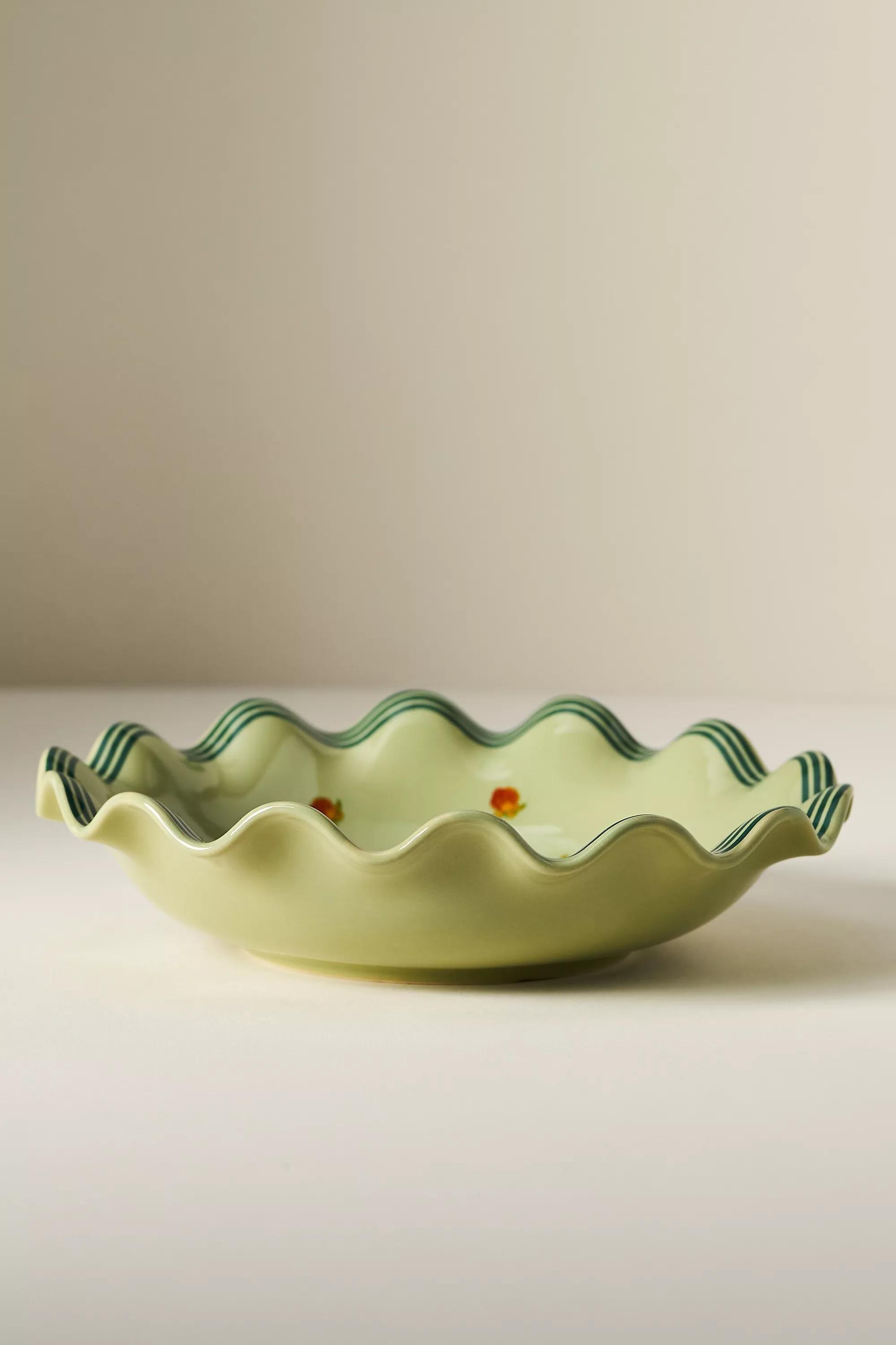 Georgie Stoneware Bowl, Green, A501_0030, large image number 0