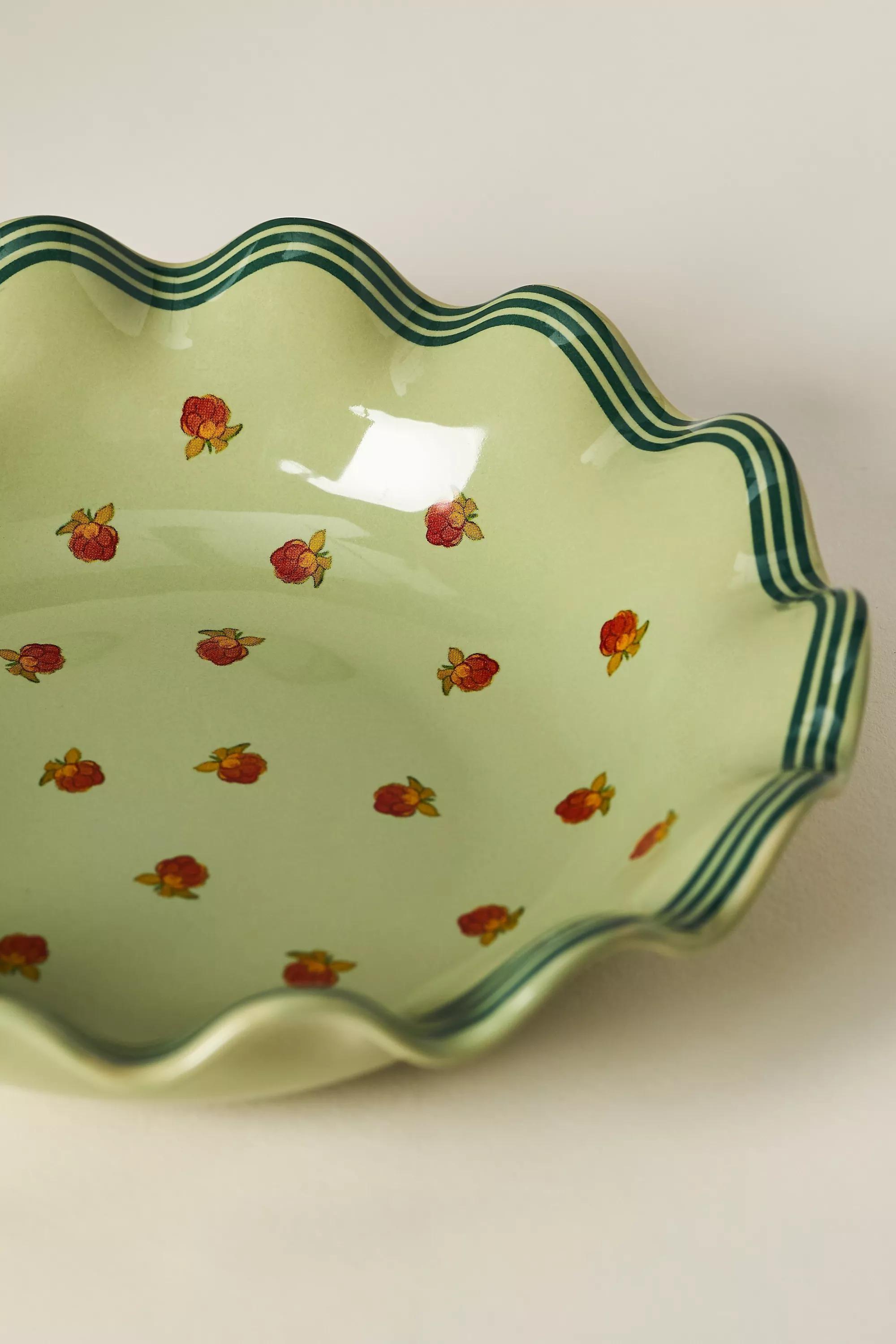 Georgie Stoneware Bowl, Green, A501_0030, large image number 2