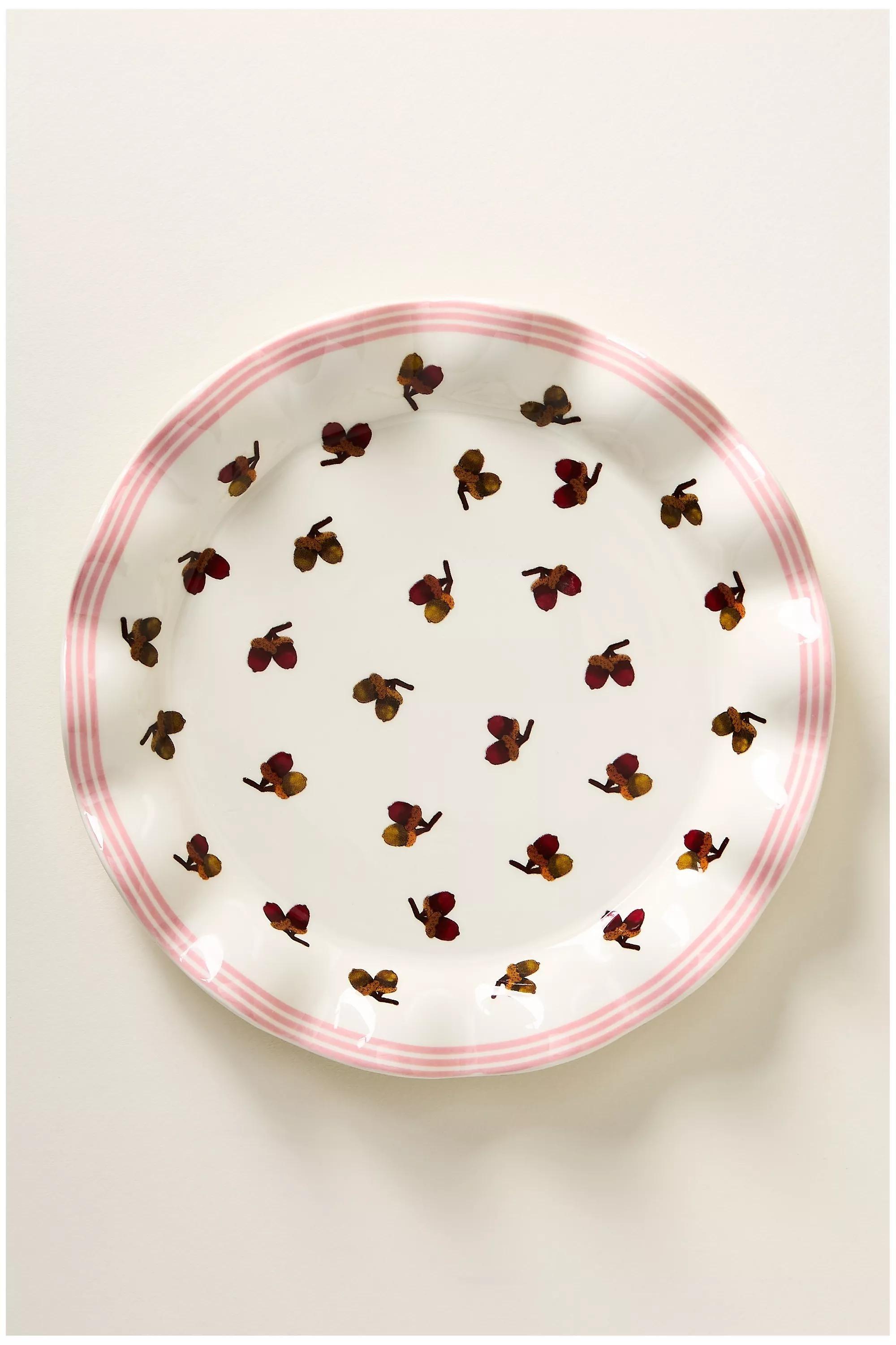 Georgie Stoneware Dessert Plate, White, A501_0010, large image number 0