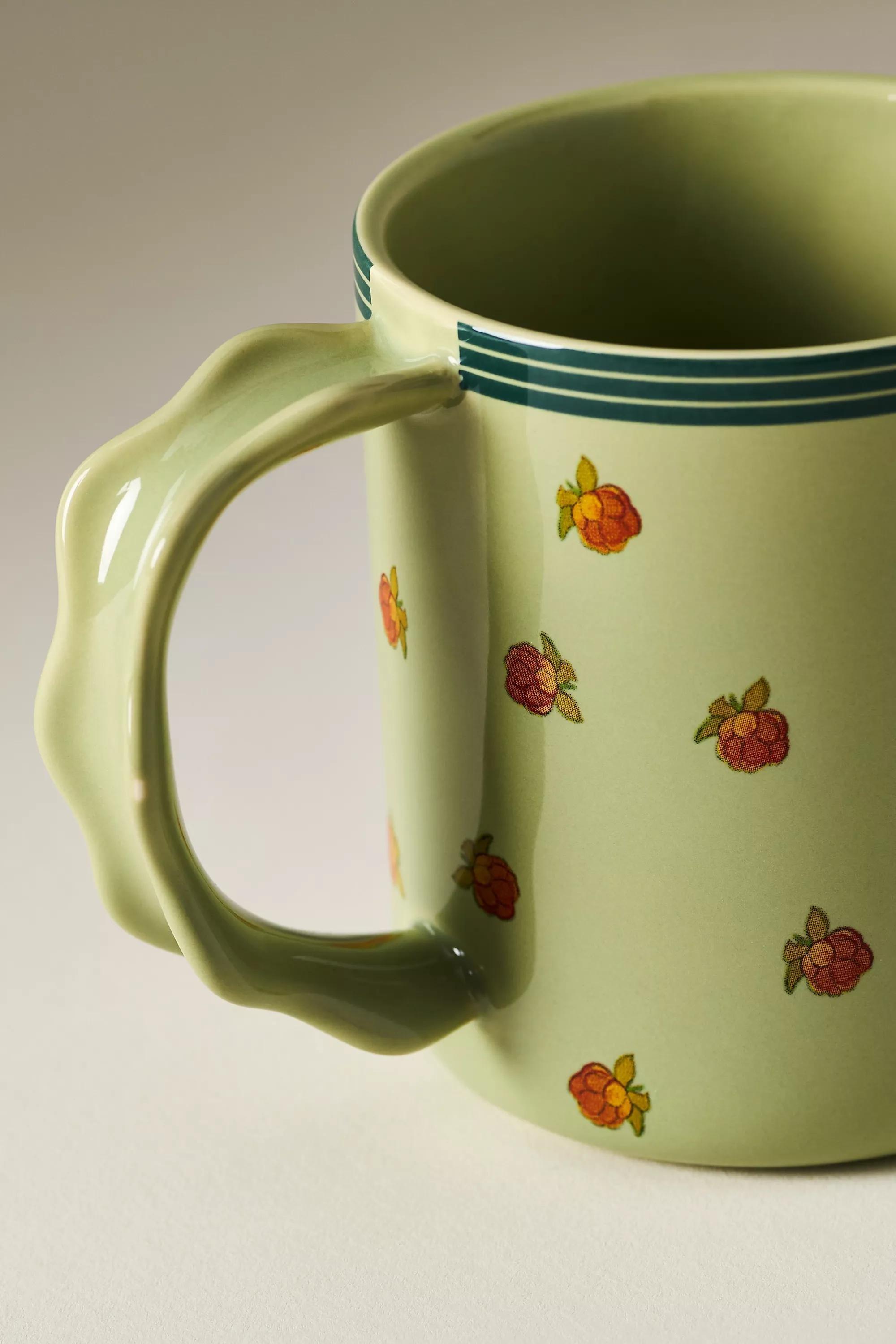 Georgie Stoneware Mug, Green, A501_0030, large image number 2
