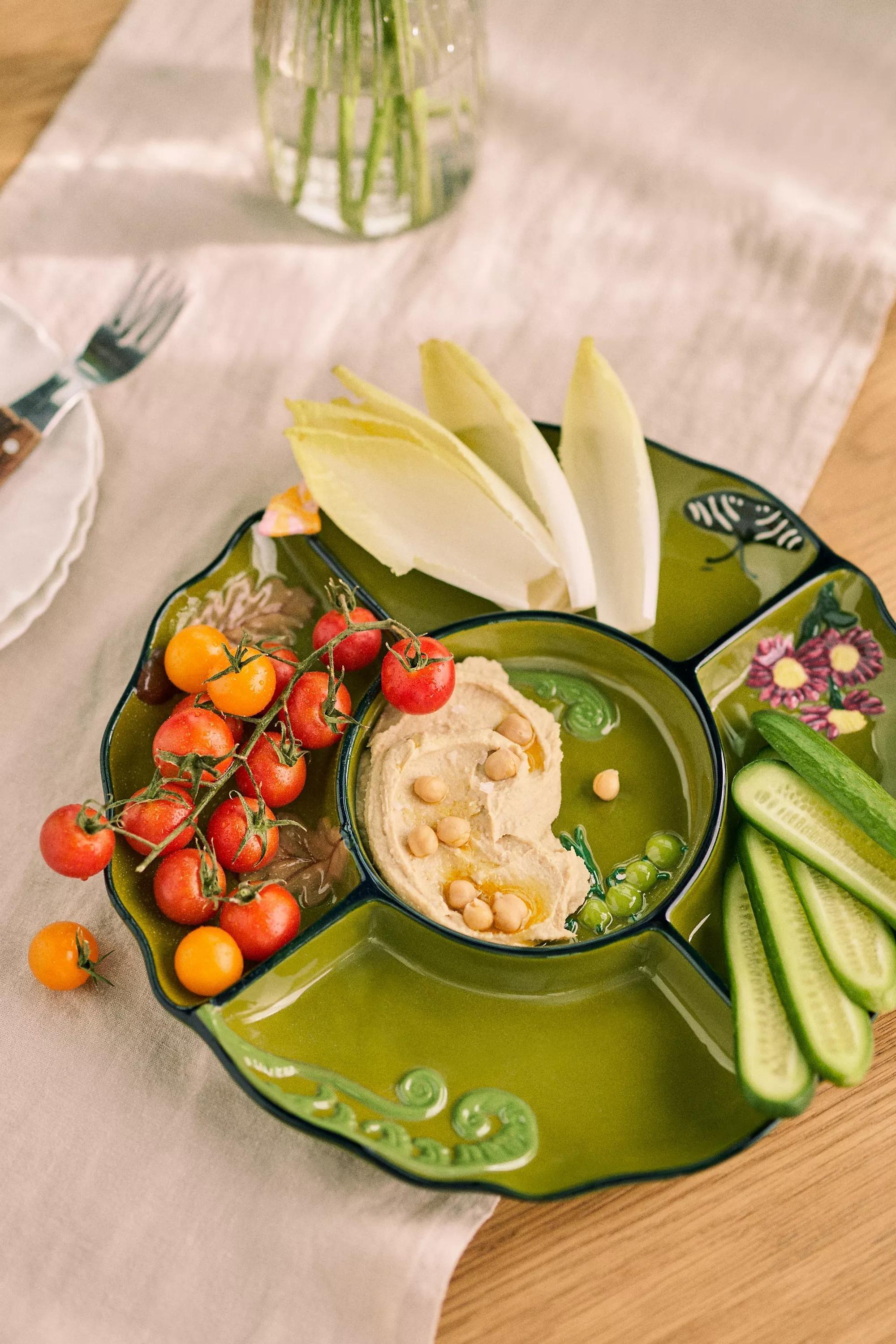 The Faye Icon Stoneware Crudition Plate, Green, A501_0031, large image number 0