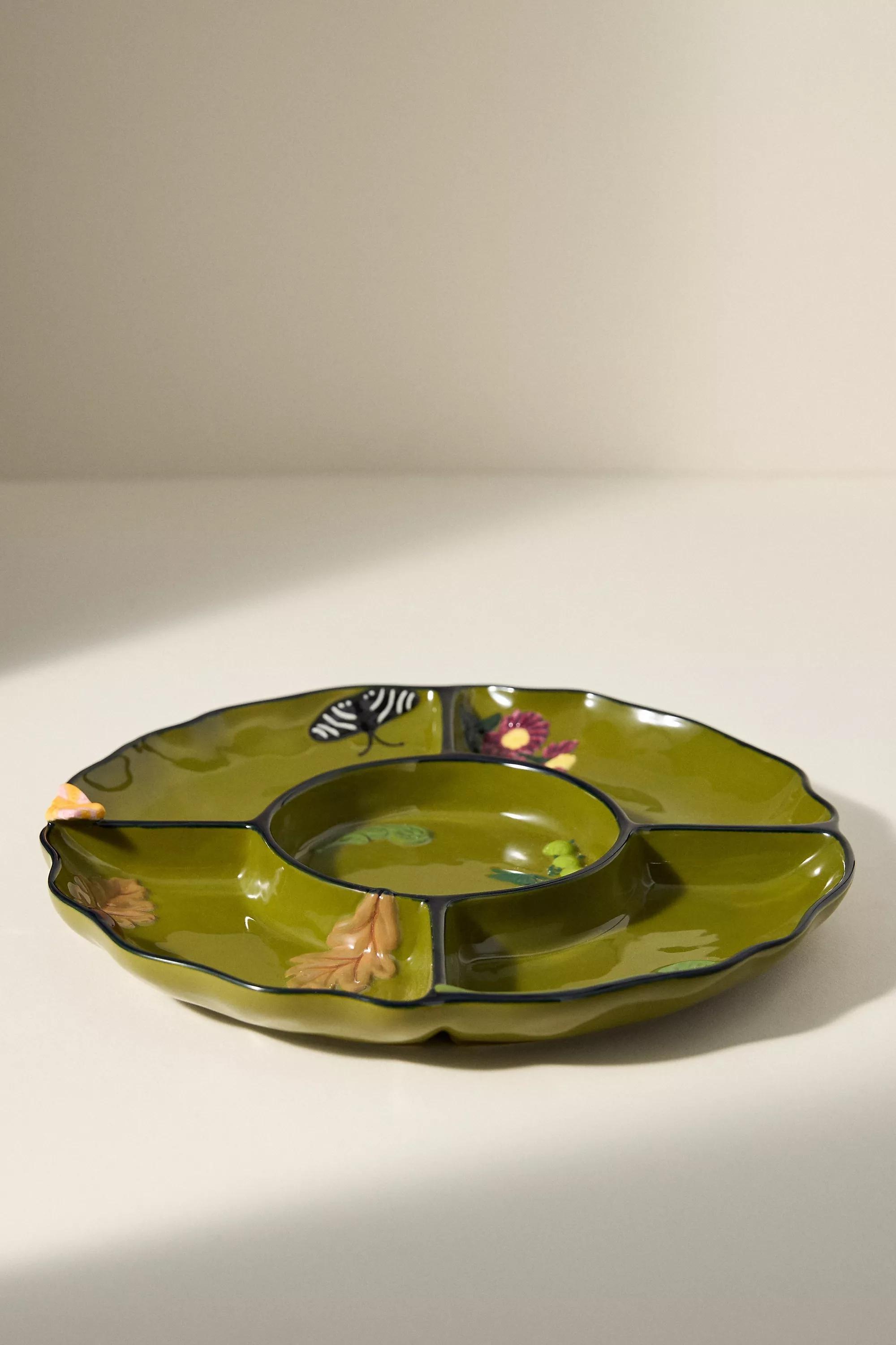 The Faye Icon Stoneware Crudition Plate, Green, A501_0031, large image number 1