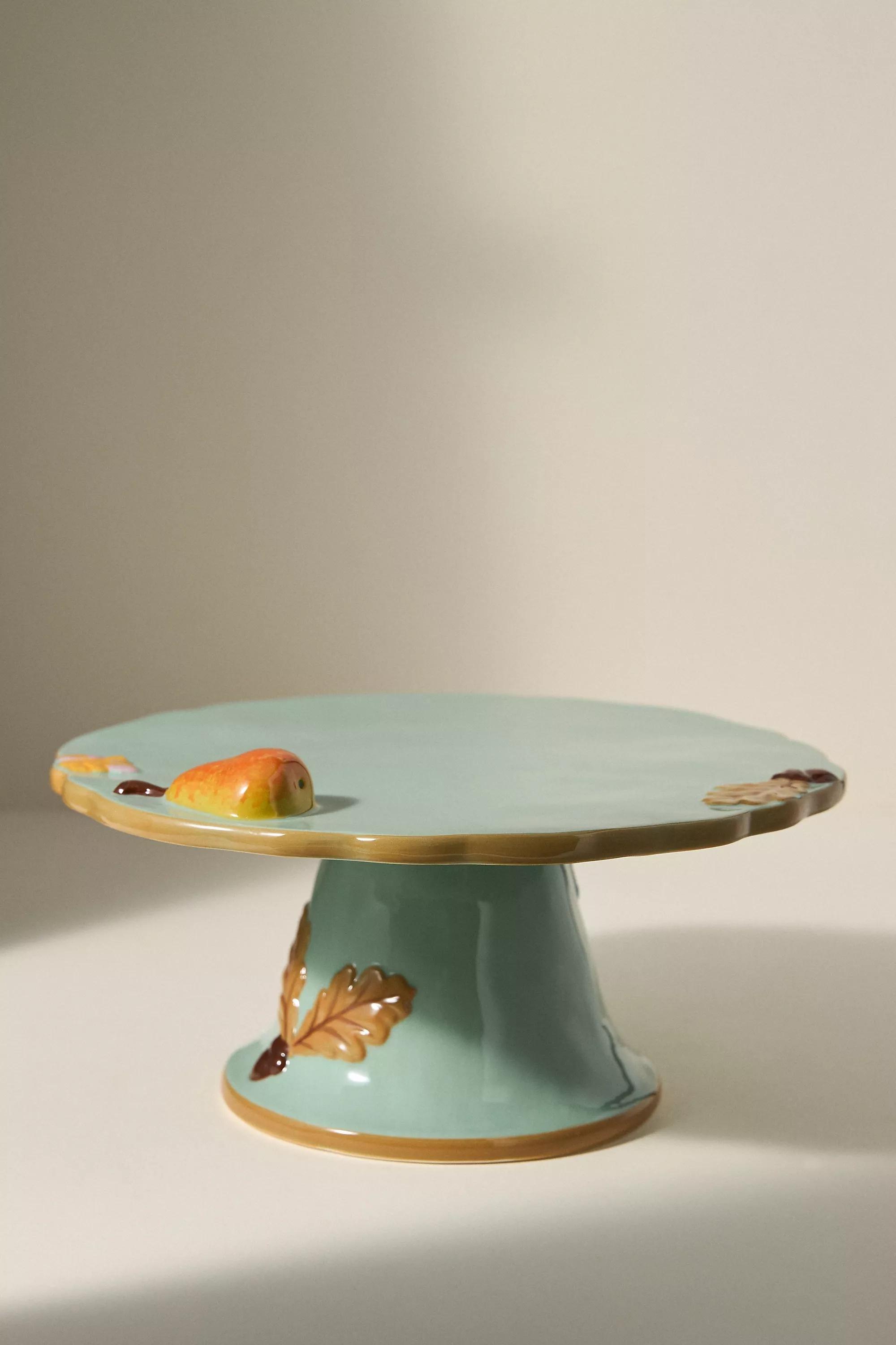 The Faye Icon Stoneware Cake Stand, Blue, A501_0045, large image number 2
