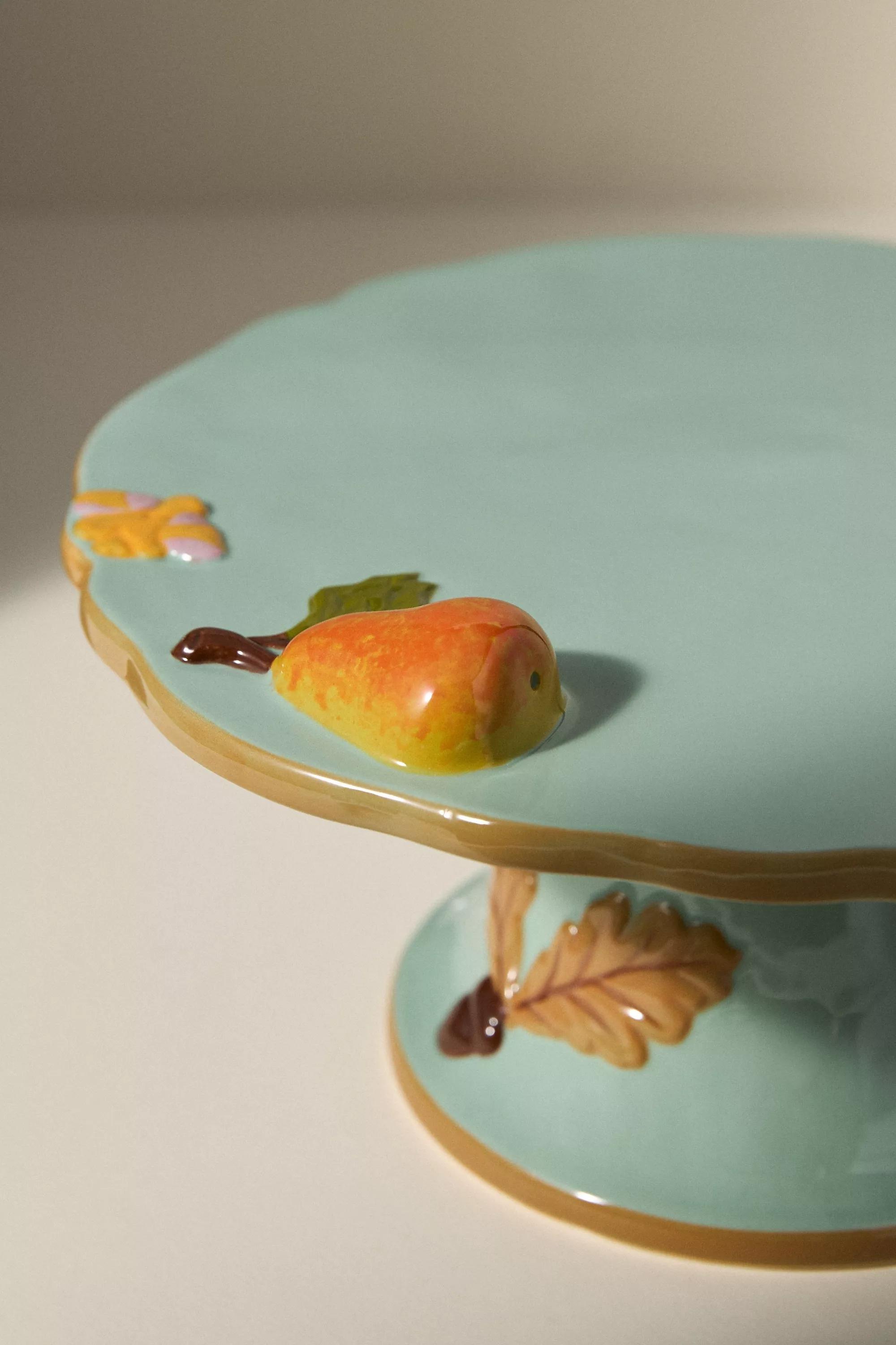 The Faye Icon Stoneware Cake Stand, Blue, A501_0045, large image number 3