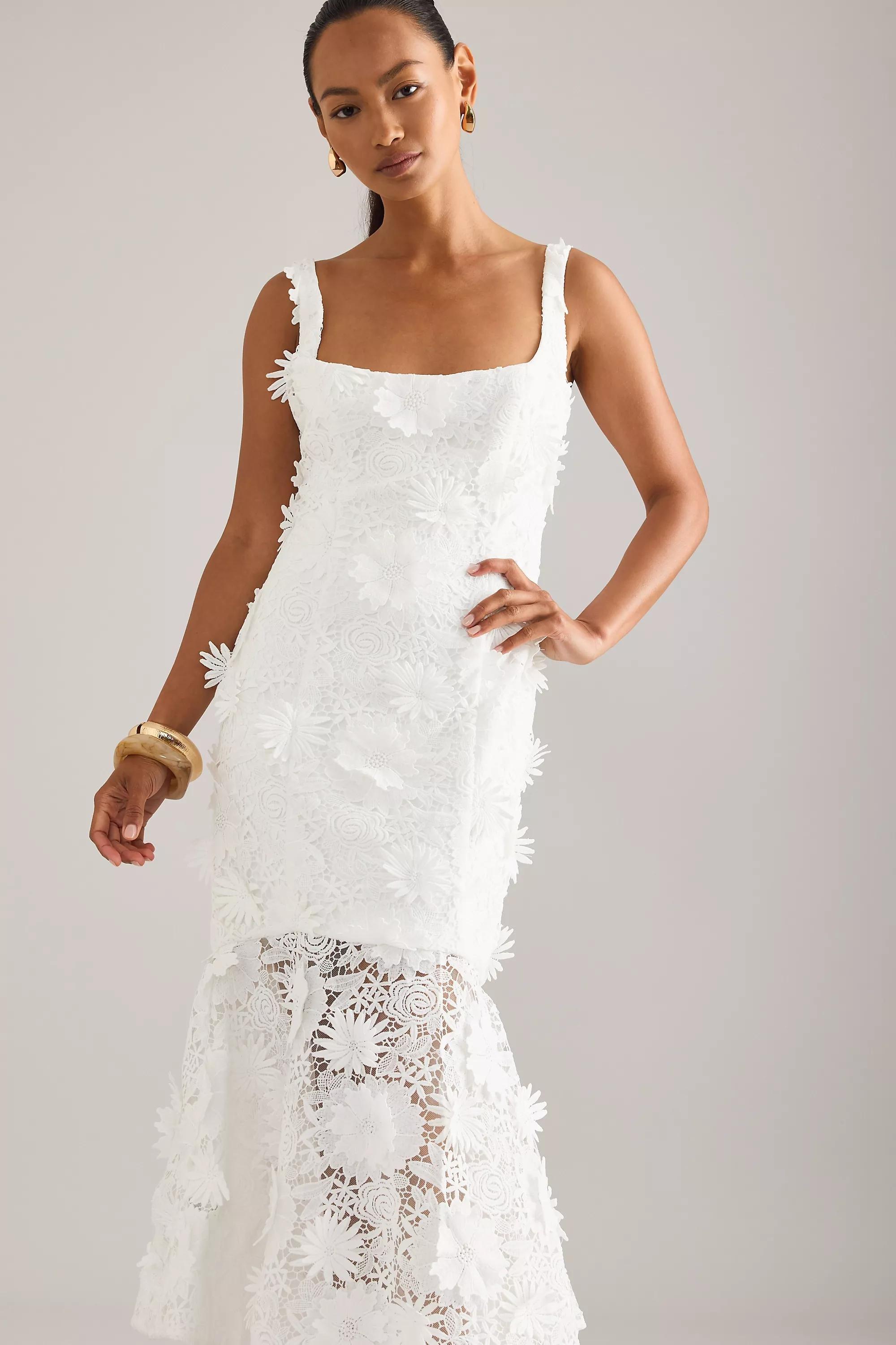 Bardot Marico Lace Midi Dress, White, , large image number 2