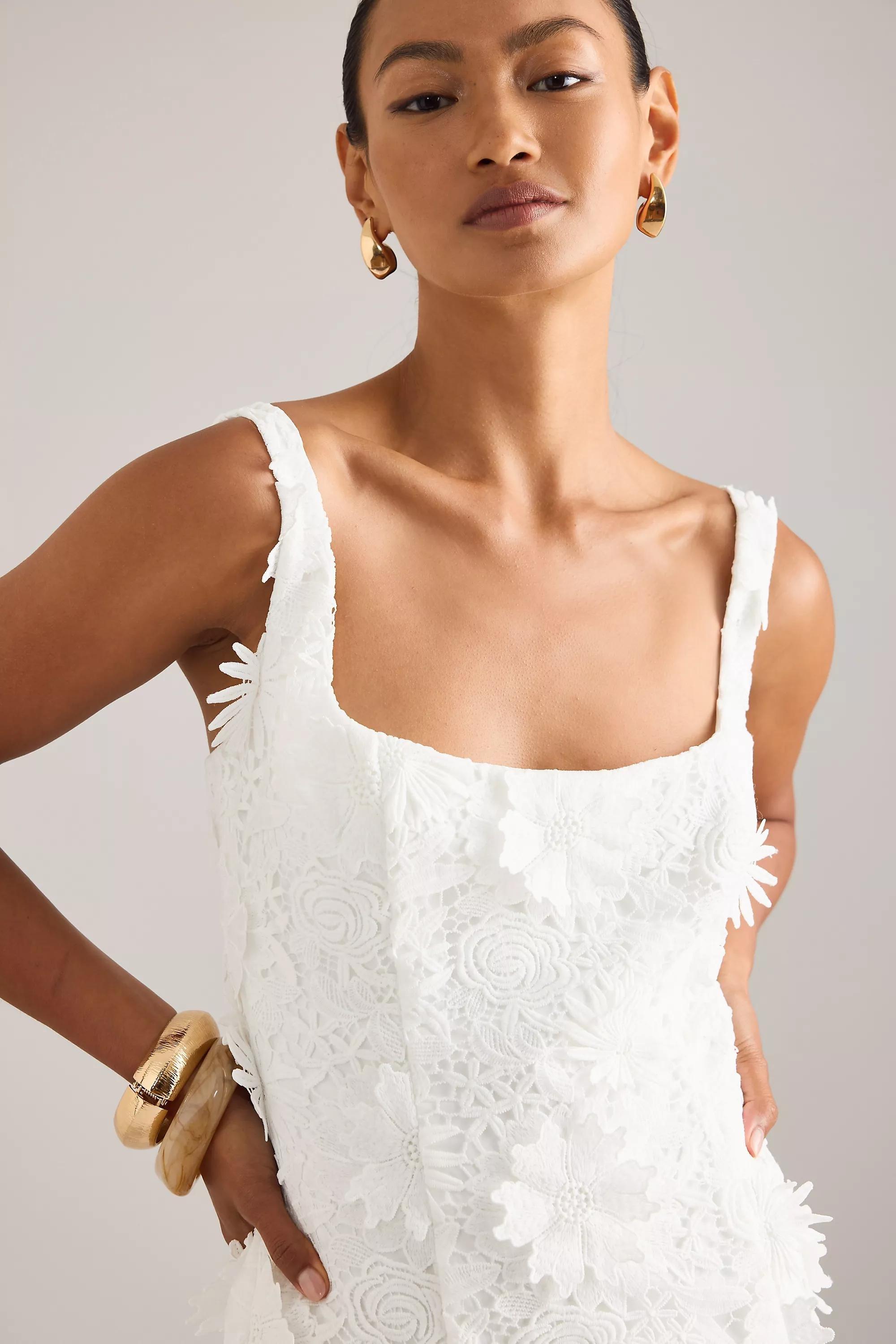 Bardot Marico Lace Midi Dress, White, , large image number 4