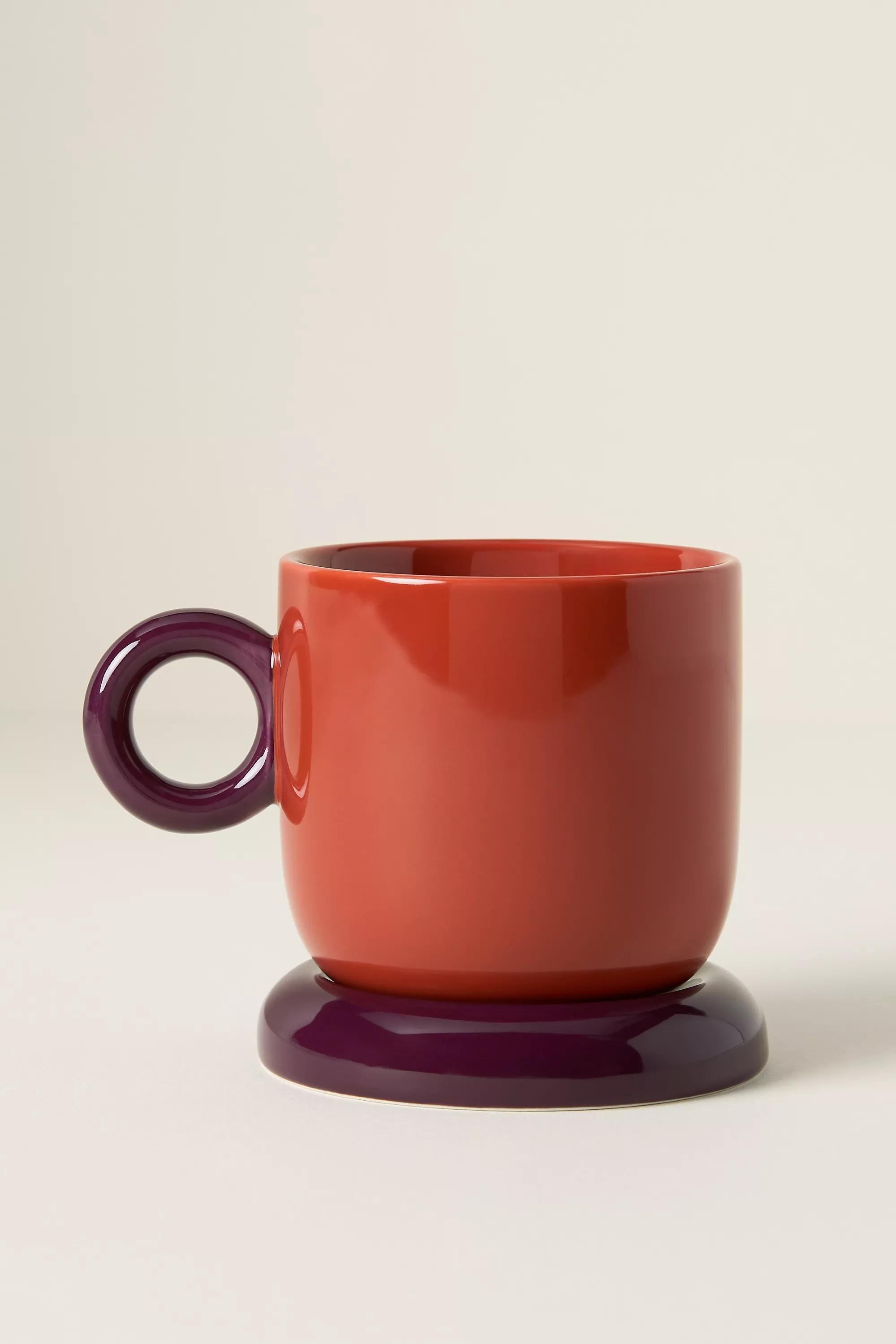 Rika Stoneware Mug, Red, A501_0061, medium
