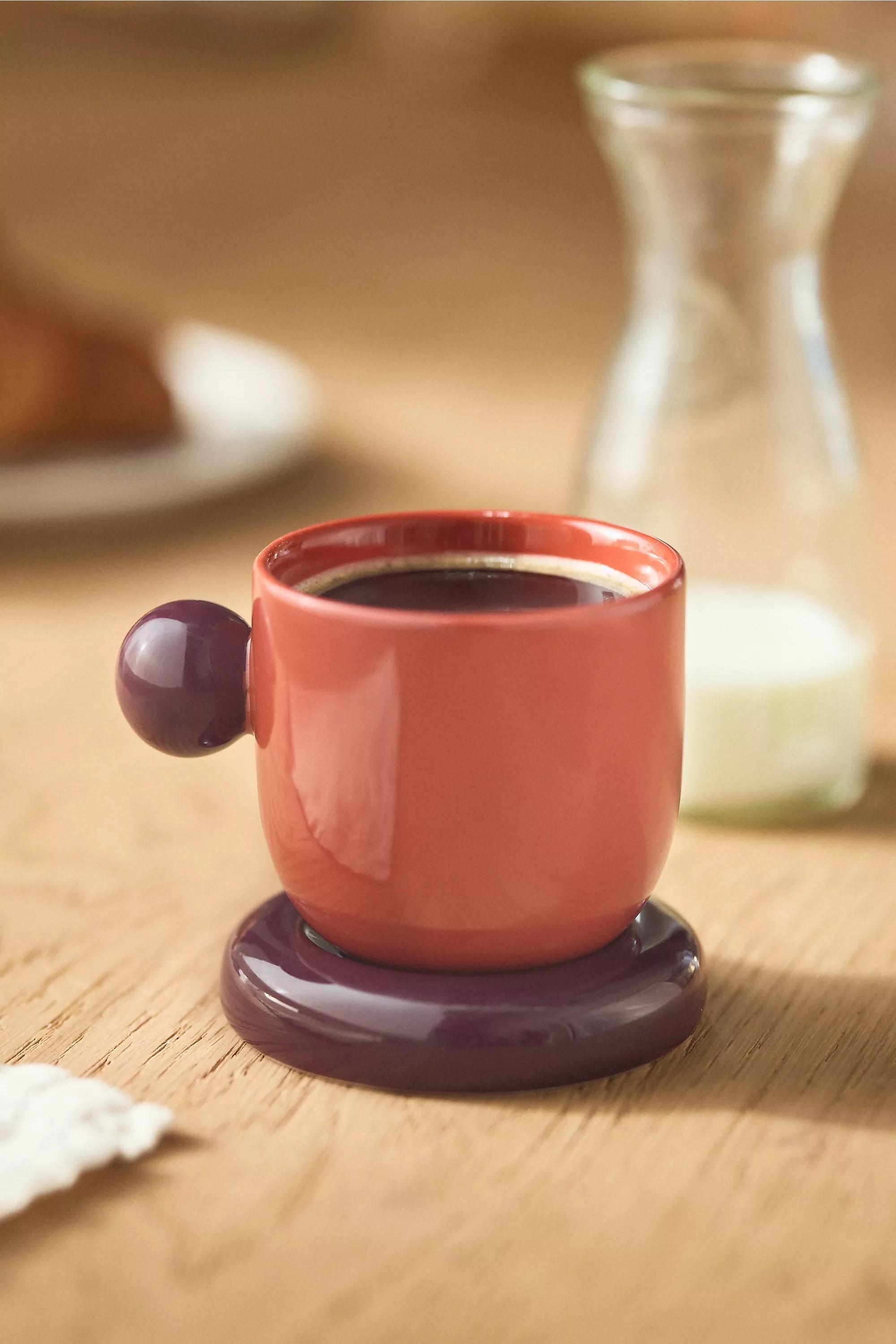 Rika Stoneware Espresso Cup, Red, A501_0061, large image number 0