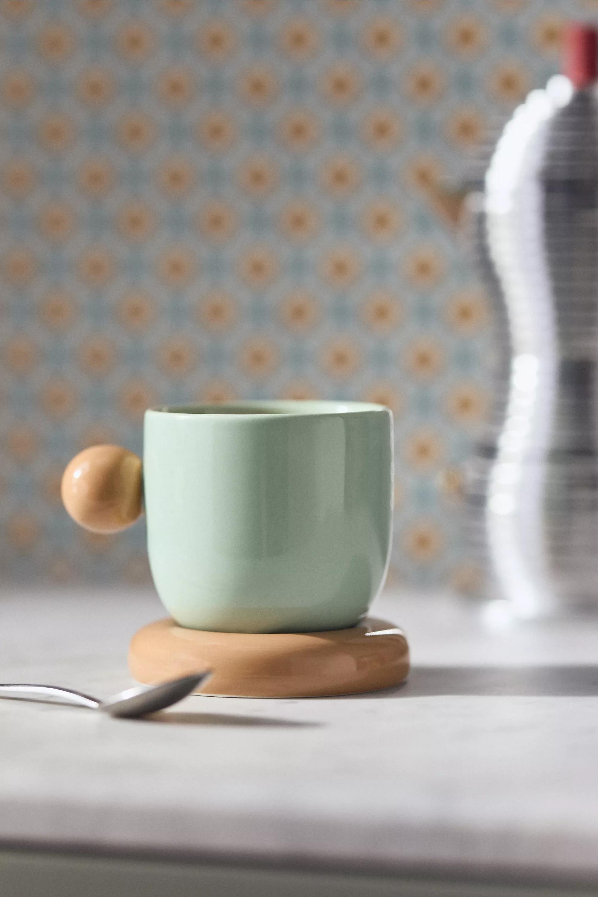 Rika Stoneware Espresso Cup, Green, A501_0102, large image number 0