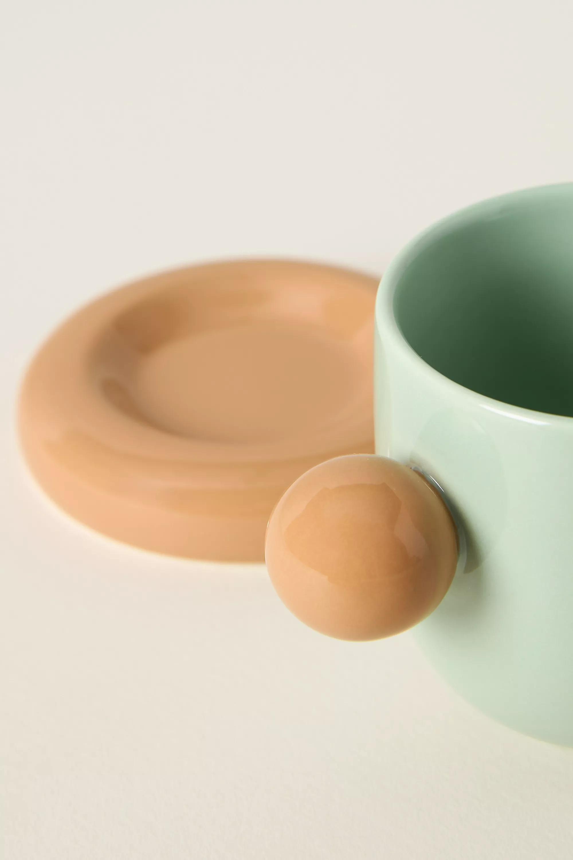 Rika Stoneware Espresso Cup, Green, A501_0102, medium