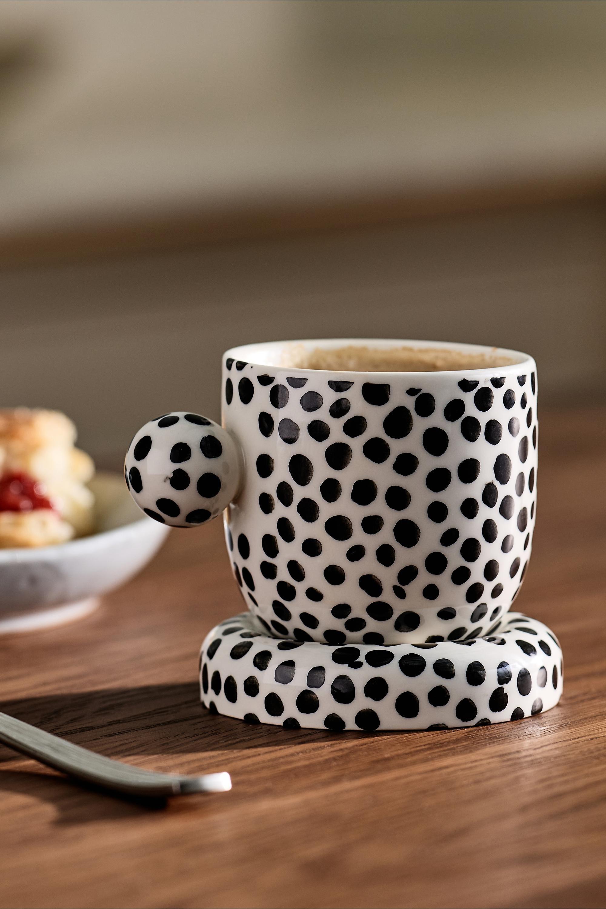 Rika Stoneware Espresso Cup, Black, large image number 0