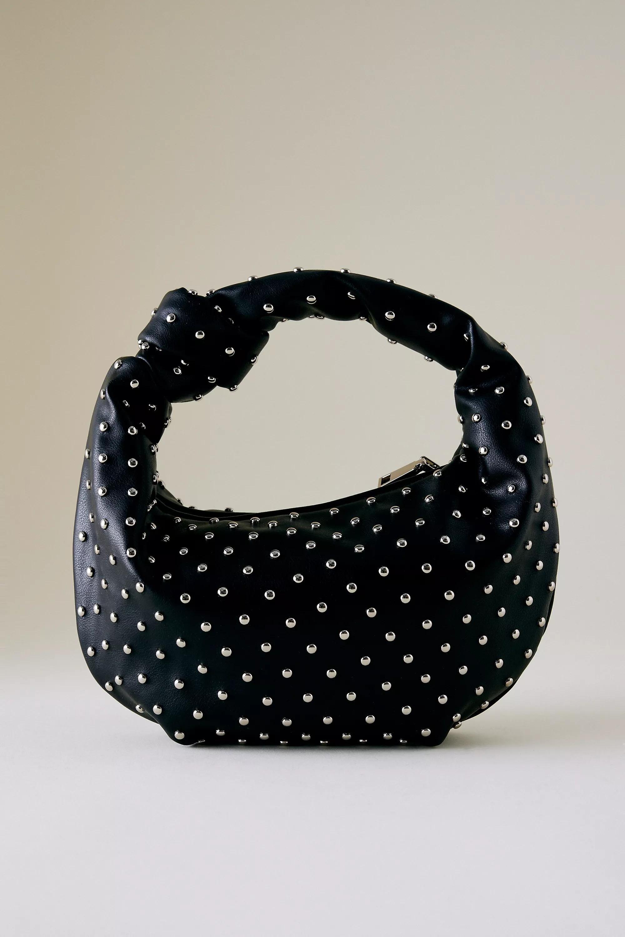 Melie Bianco Larissa Studded Faux-Leather Shoulder Bag, Black, A501_0001, large image number 1