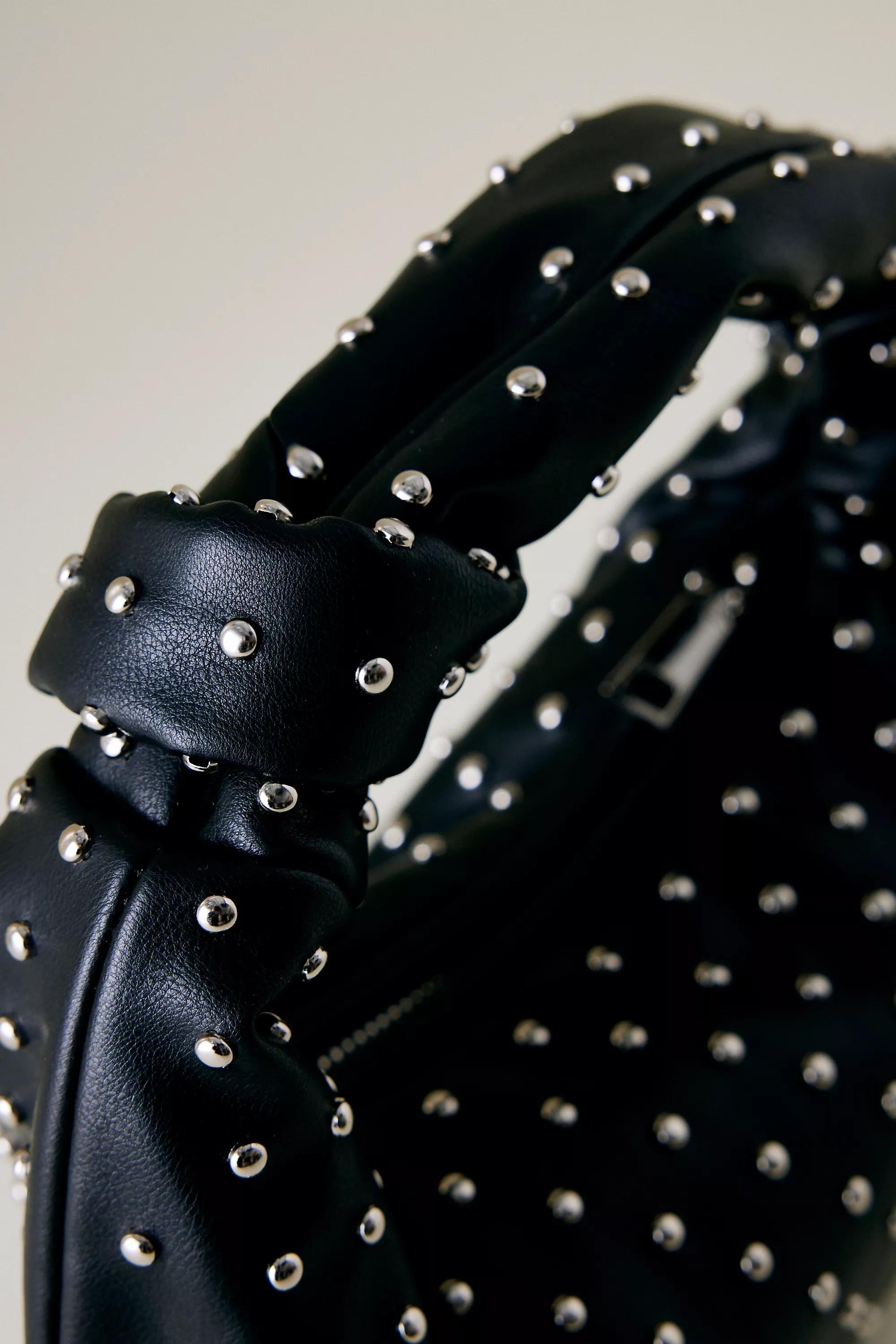 Melie Bianco Larissa Studded Faux-Leather Shoulder Bag, Black, A501_0001, large image number 3