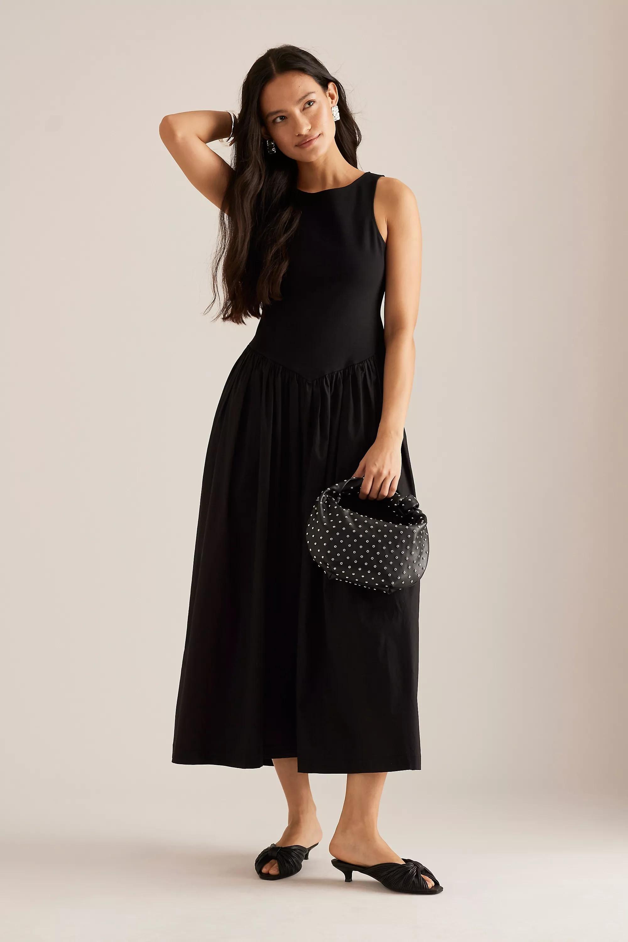 Melie Bianco Larissa Studded Faux-Leather Shoulder Bag, Black, A501_0001, large image number 5