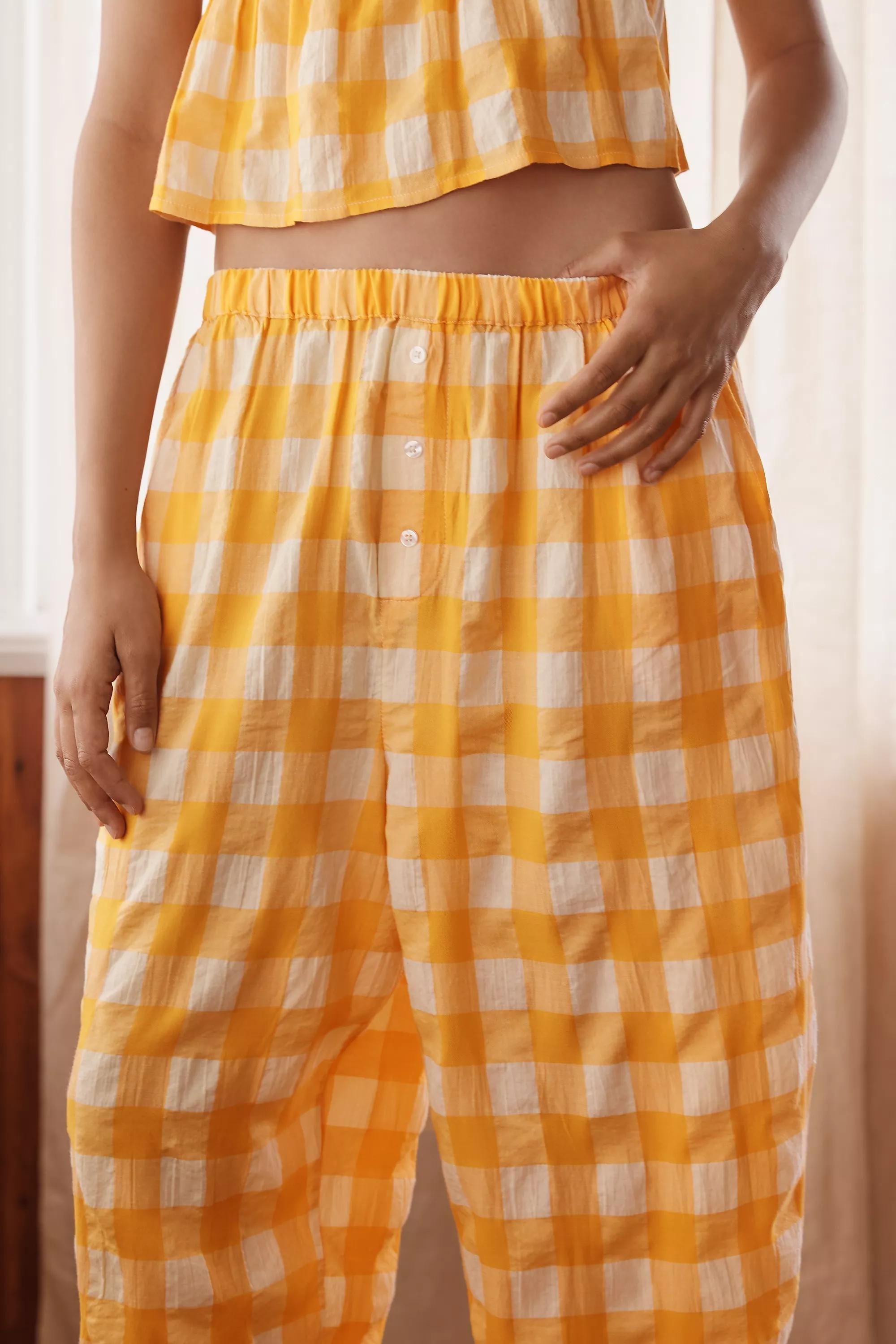 By Anthropologie Barrel Boxer Trousers, Yellow, , large image number 1