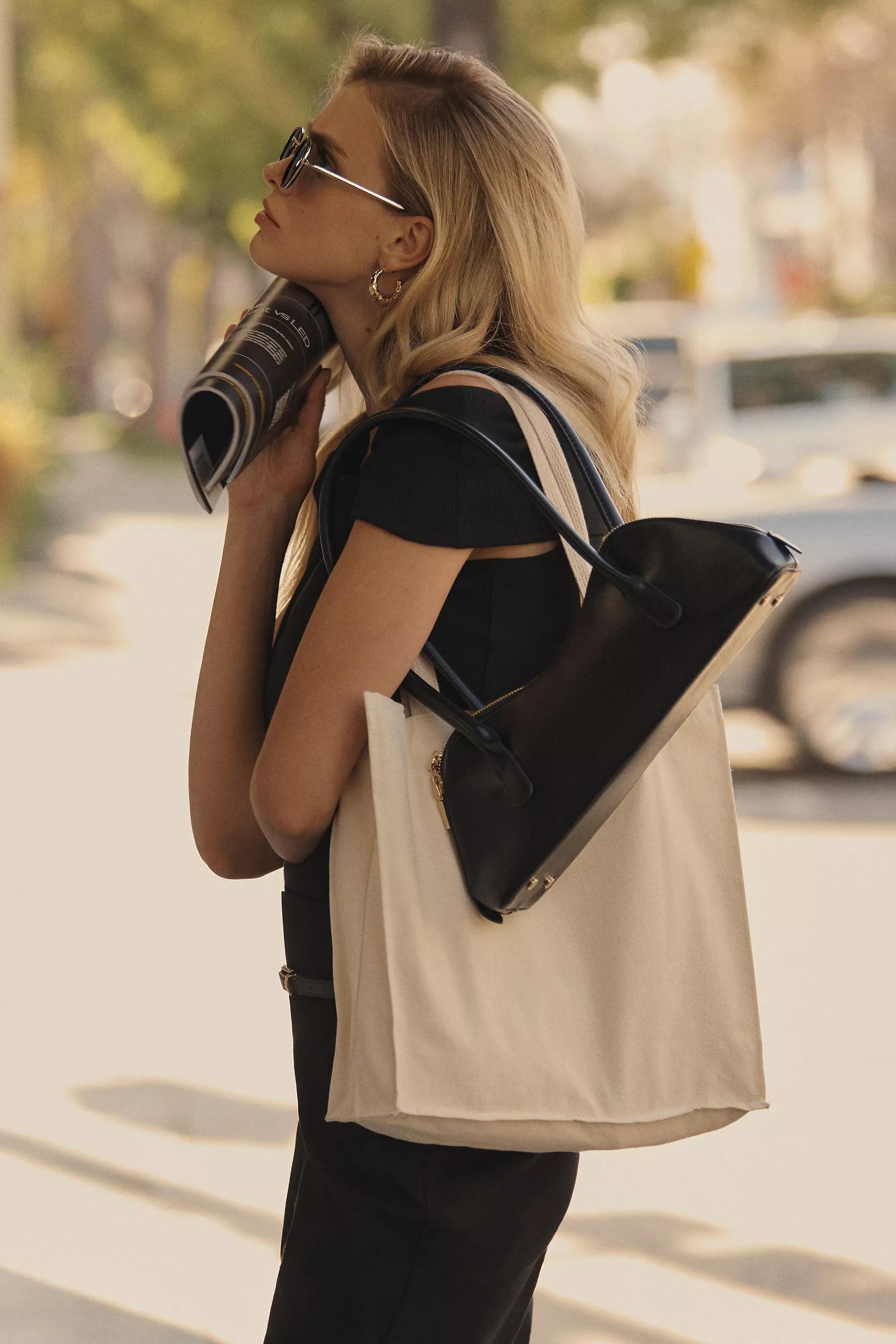 BLACK Melie Bianco Dakota East West Shoulder Bag, A501_0001, large image number 1